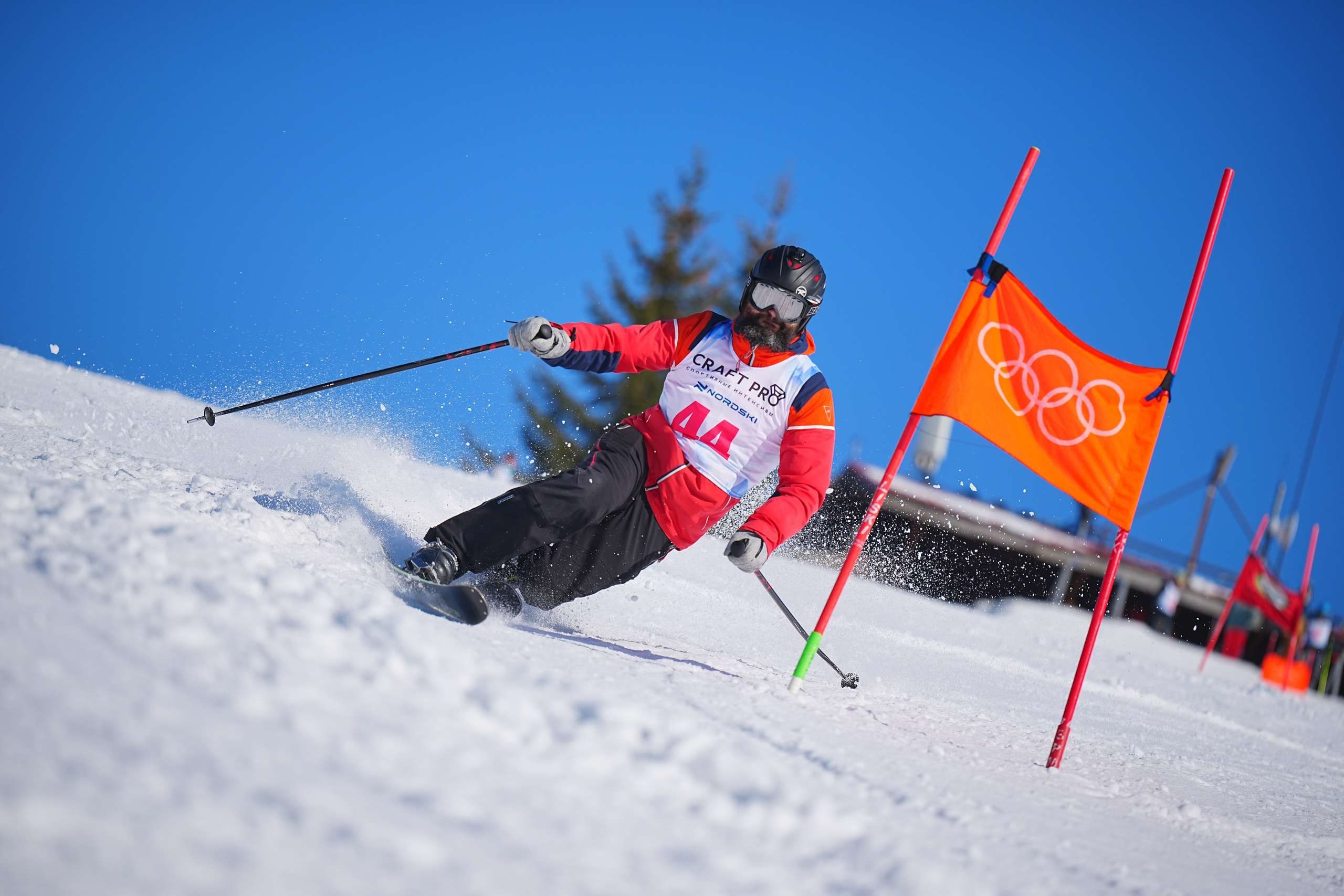 Шуколово. Открытое Первенство МФТИ по горным лыжам. GS, Telemark, 2024. Фотограф Студитский Евгений