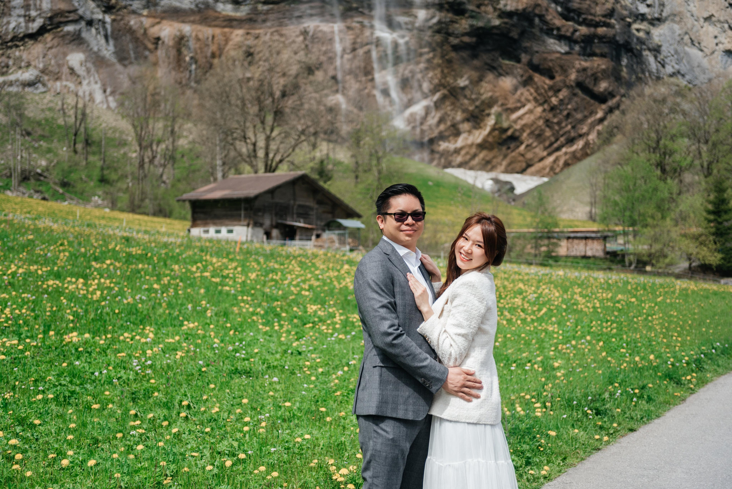 Hazel & Max (Lauterbrunnen, Suisse). Photographe en Suisse et en Europe Anna Alekseenko