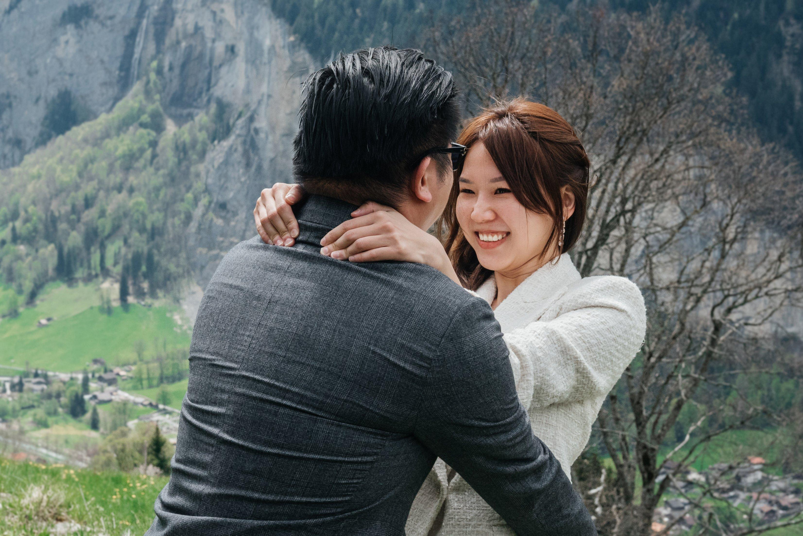 Hazel & Max (Lauterbrunnen, Suisse). Photographe en Suisse et en Europe Anna Alekseenko