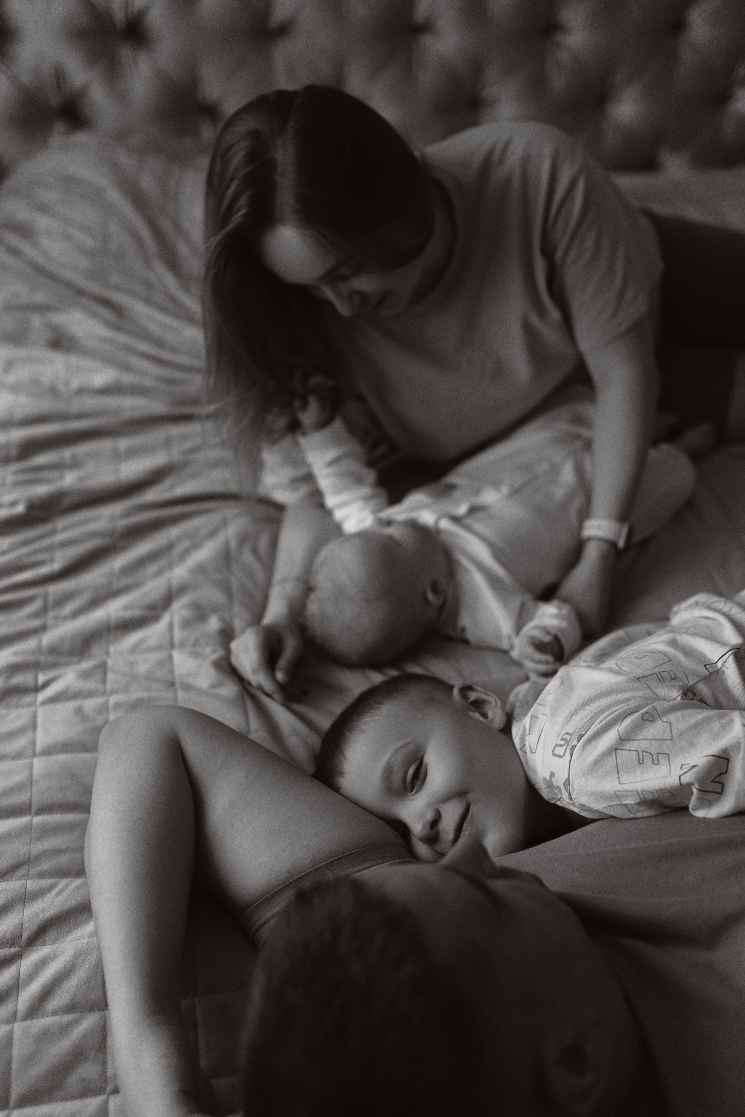 Ольга, Дмитрий, Арсений и Ваня. Фотограф Алина Кучумова