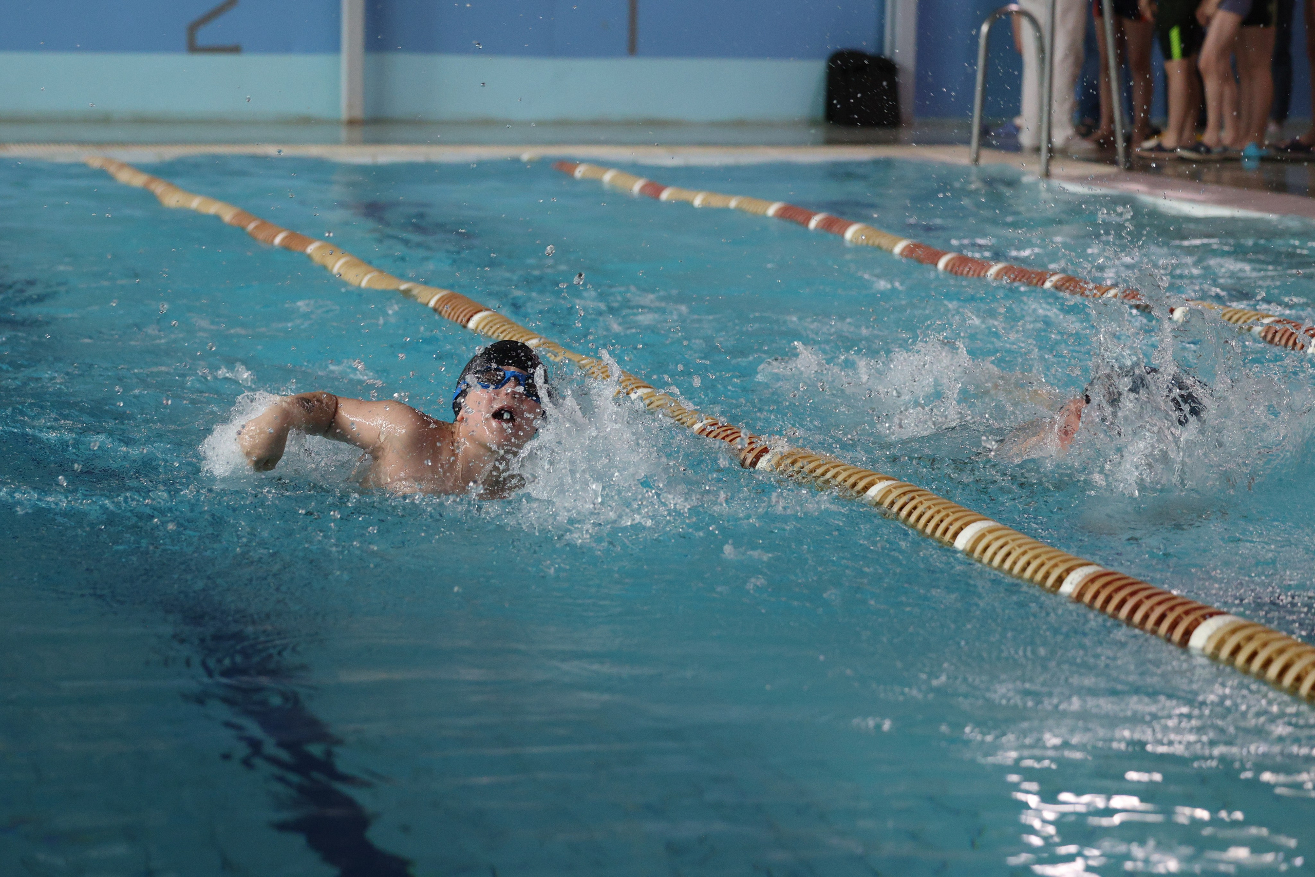 Веселый дельфин. Плавание. Дети 8-9 лет. Фотограф Александр Заломаев