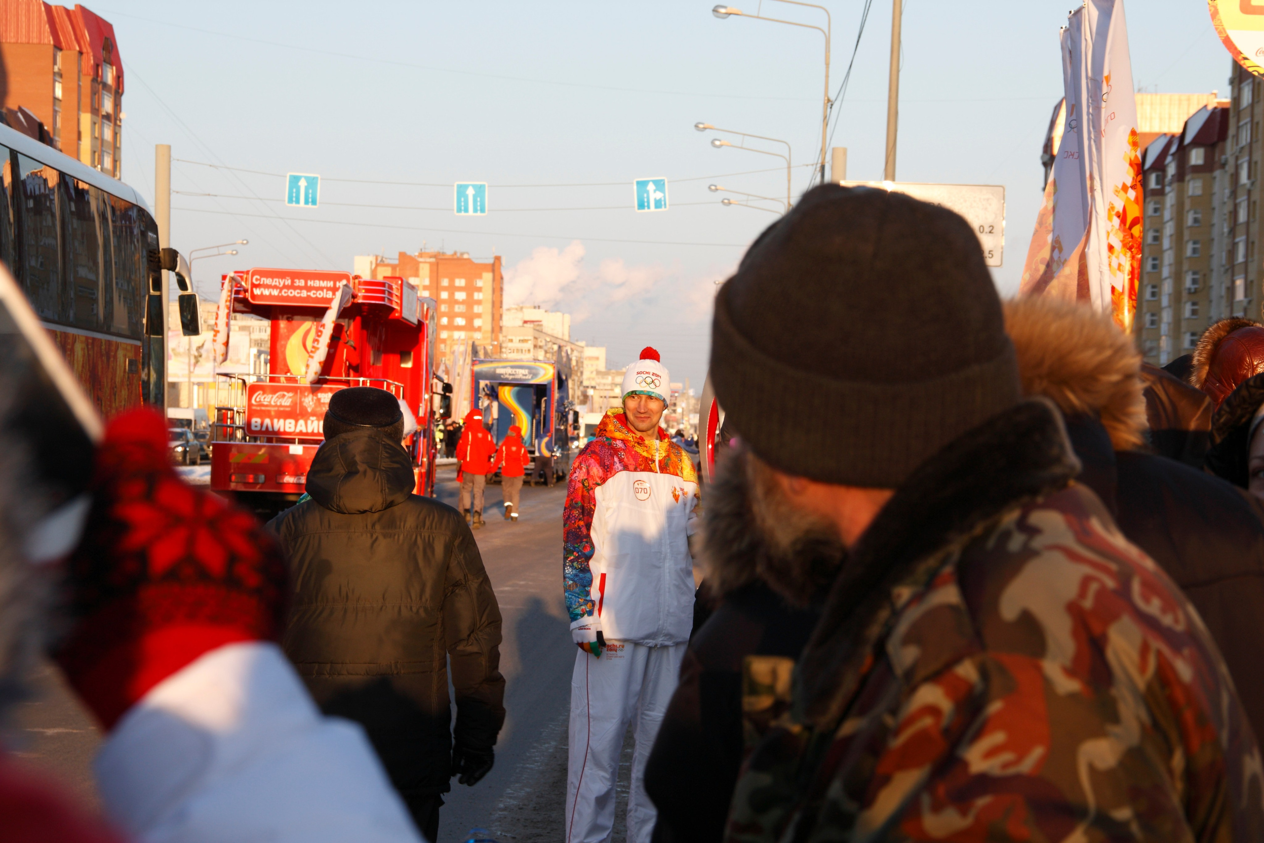 Эстафета Олимпийского огня в Тюмени. Фотограф в Тюмени Александр Григоров