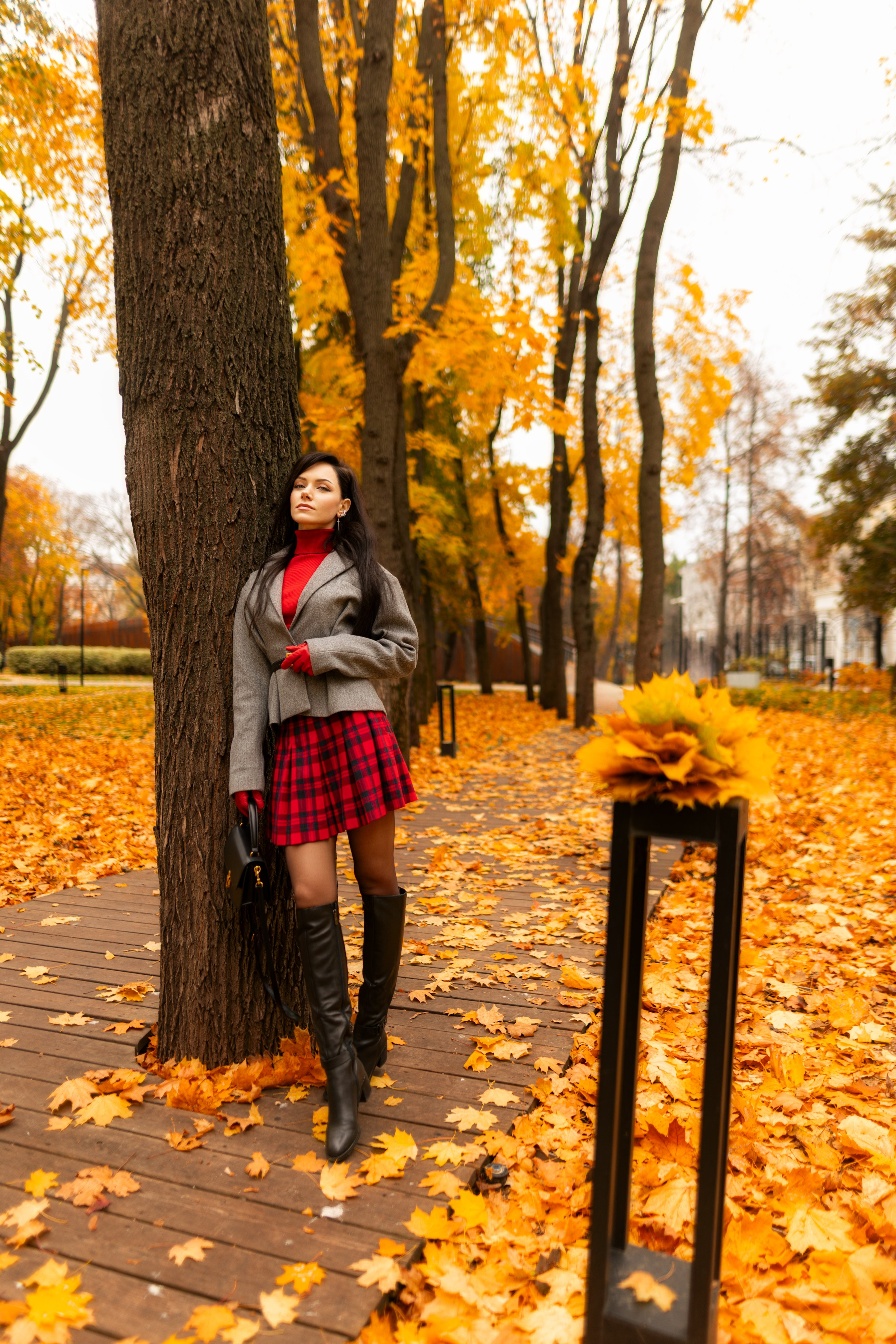 Фотосет с Екатериной в парке на осеннюю тему для «себя»