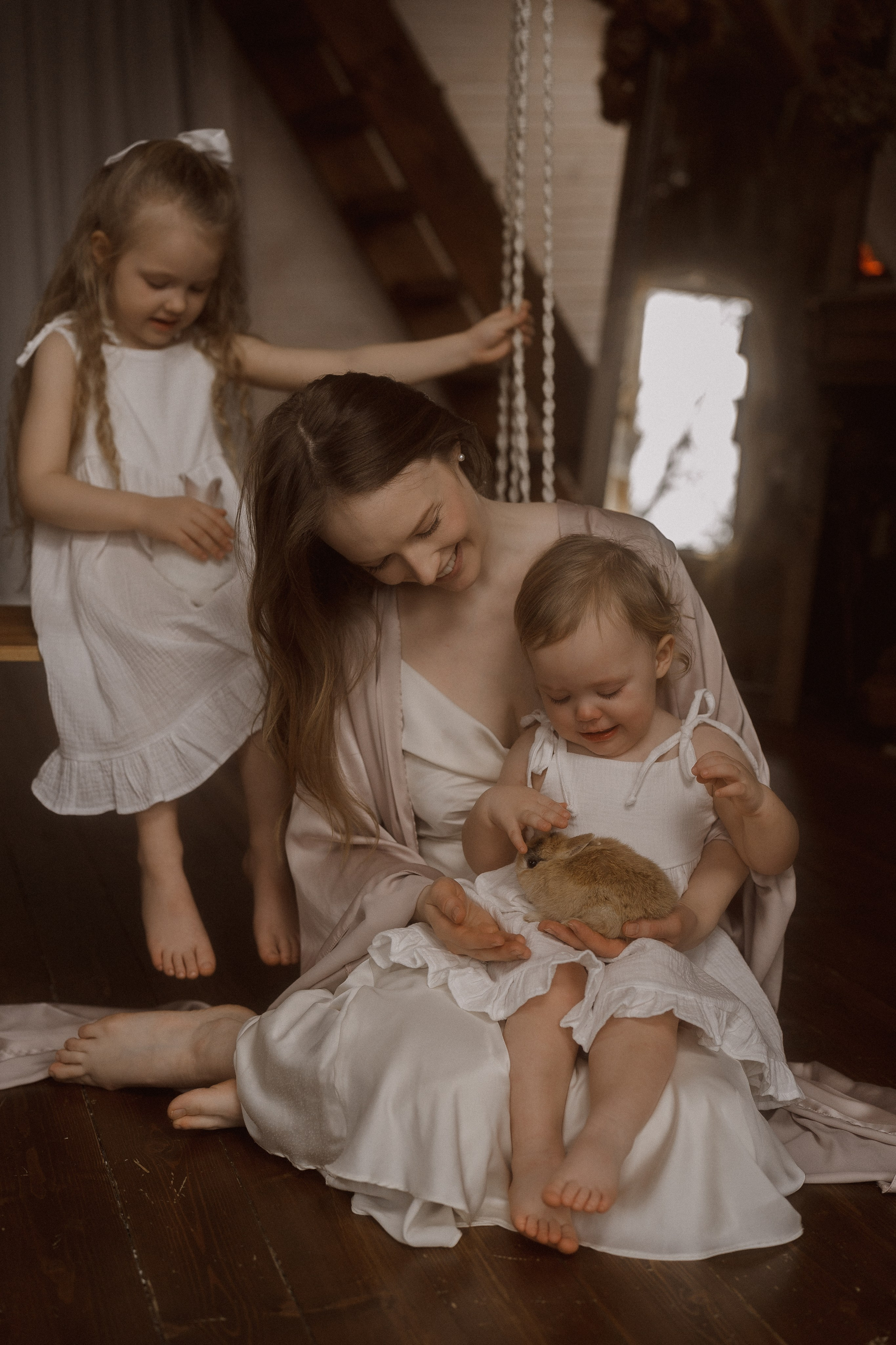 Семейная фотосессия г. Пушкино. Николь, Мия и Александра. Семейный и детский фотограф в Сергиев Посаде, Хотьково Якимчук Любовь