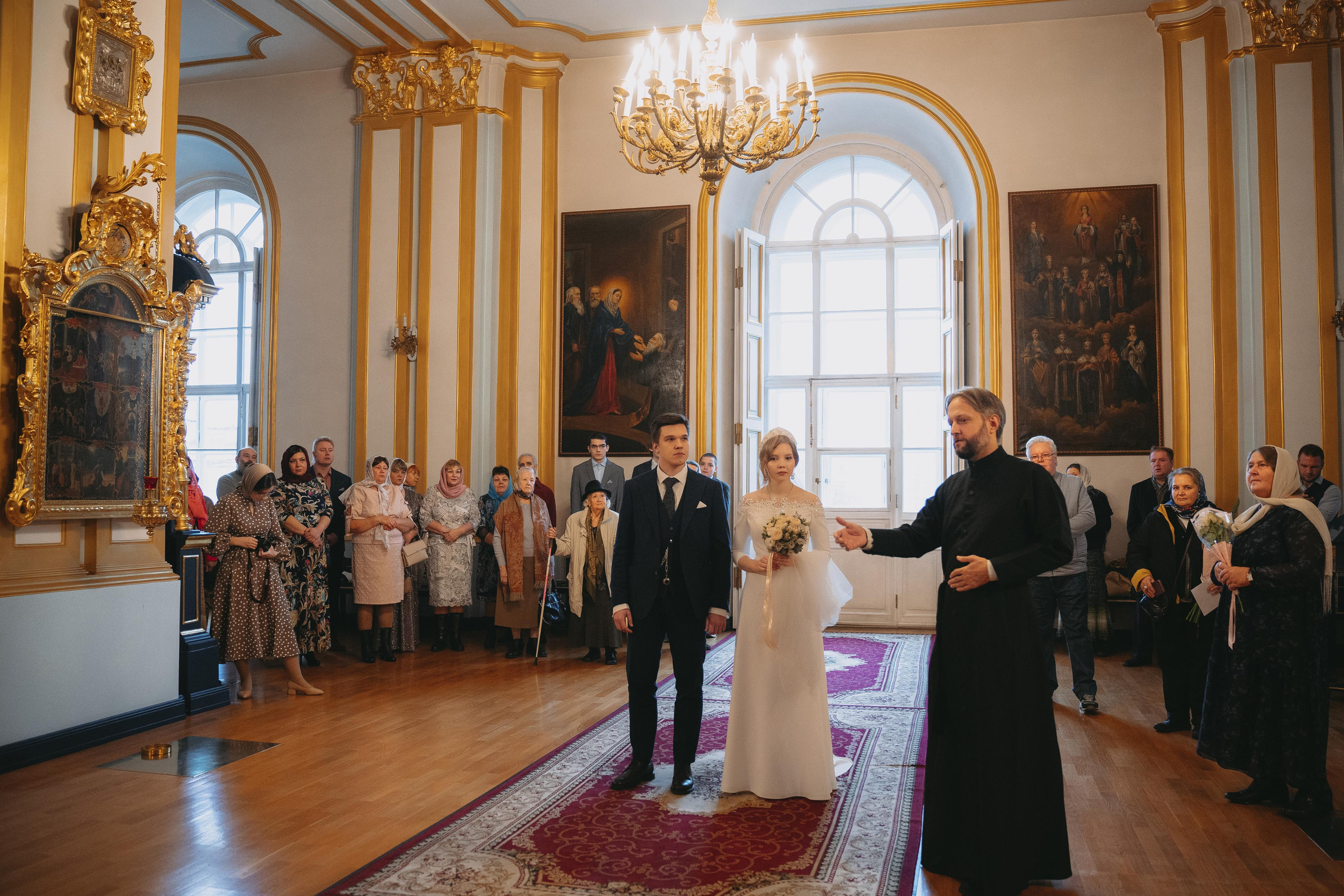 Венчание в Николо-Богоявленский Морском соборе в Санкт Петербурге