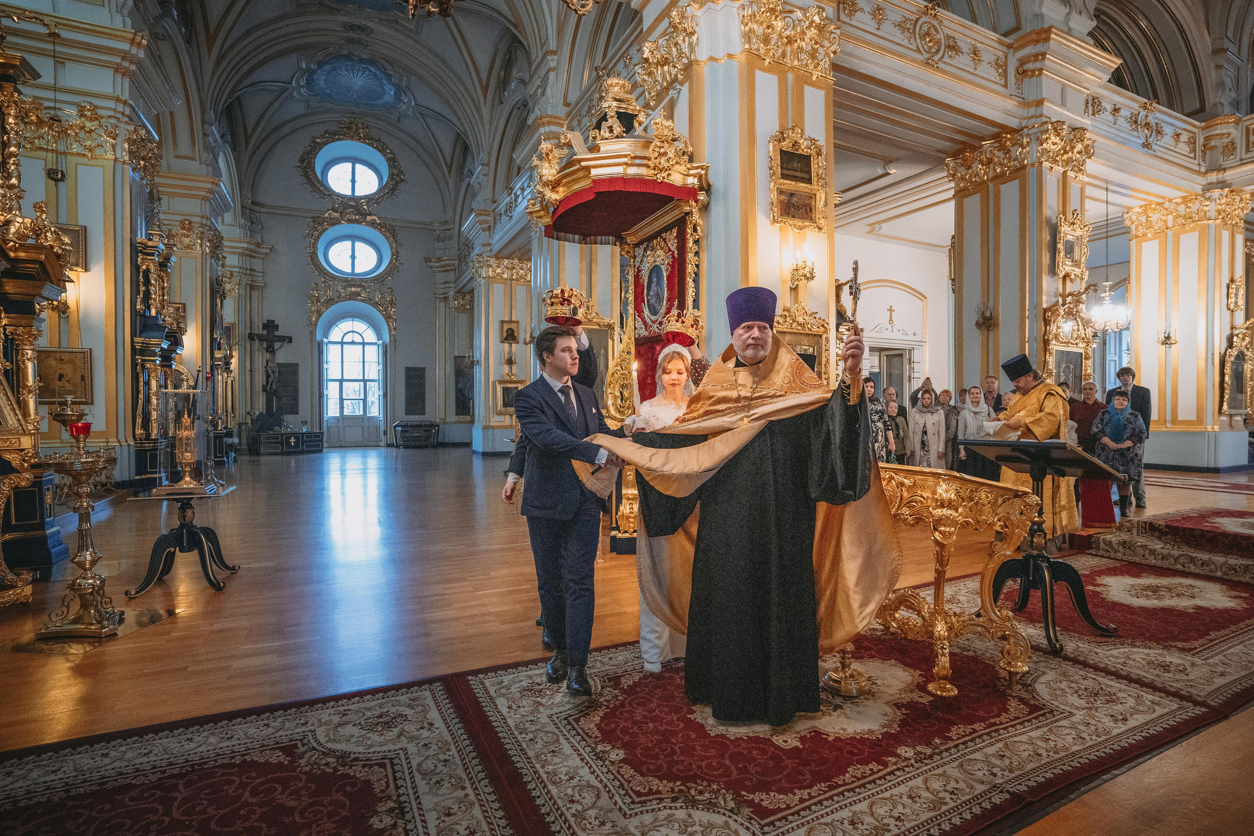 Венчание в Николо-Богоявленский Морском соборе в Санкт Петербурге