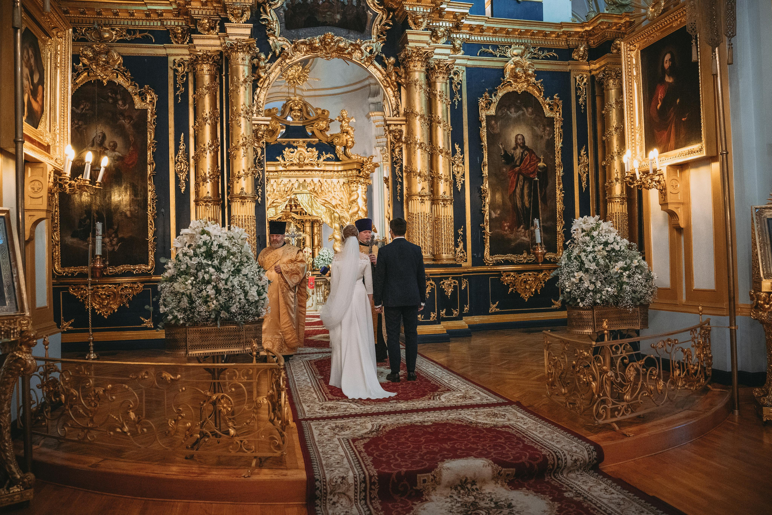 Венчание в Николо-Богоявленский Морском соборе в Санкт Петербурге