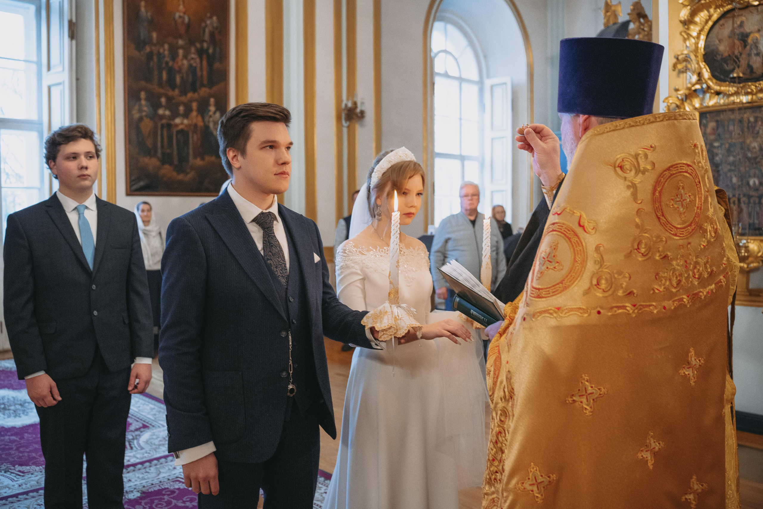 Венчание в Николо-Богоявленский Морском соборе в Санкт Петербурге