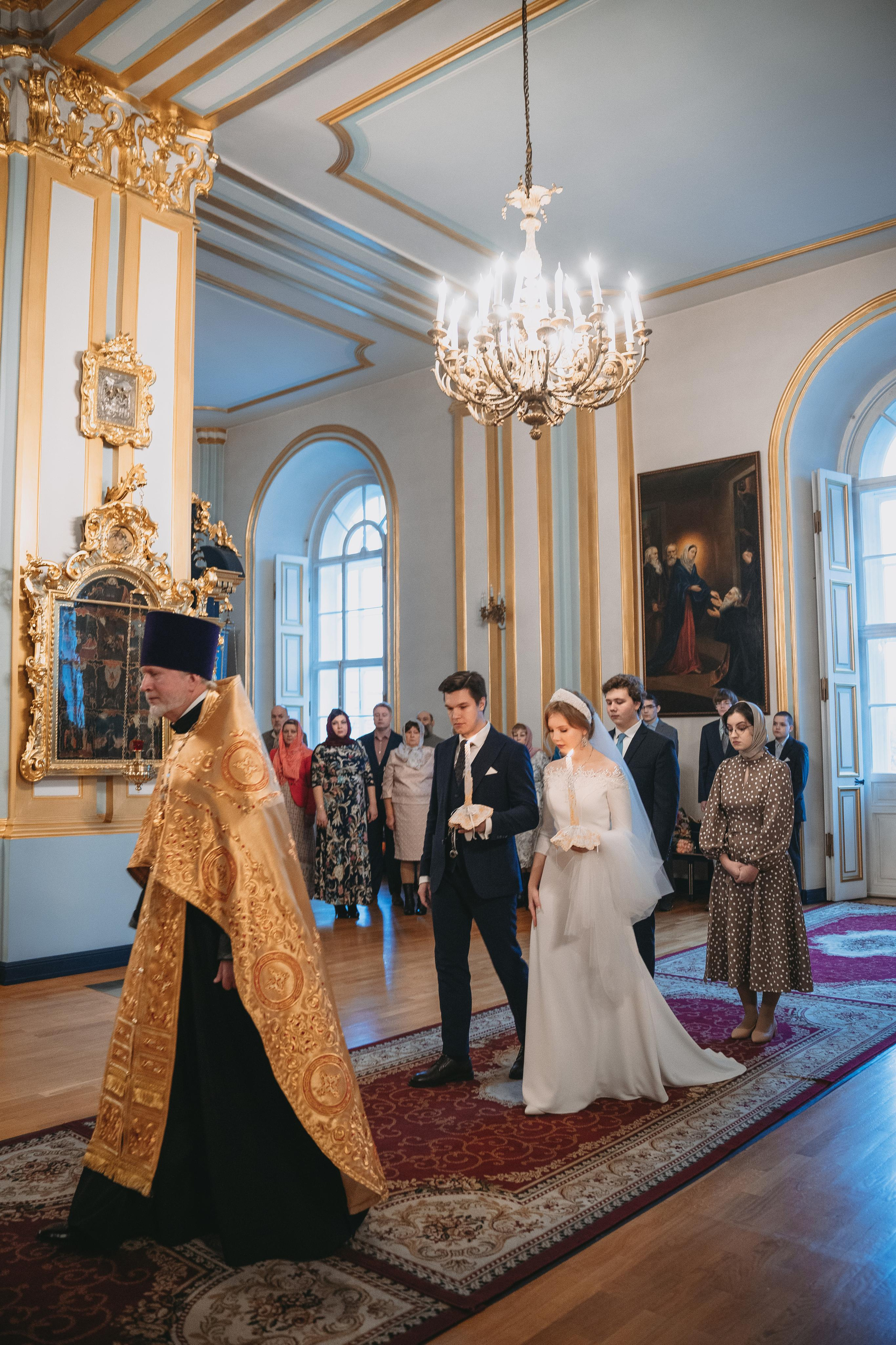 Венчание в Николо-Богоявленский Морском соборе в Санкт Петербурге