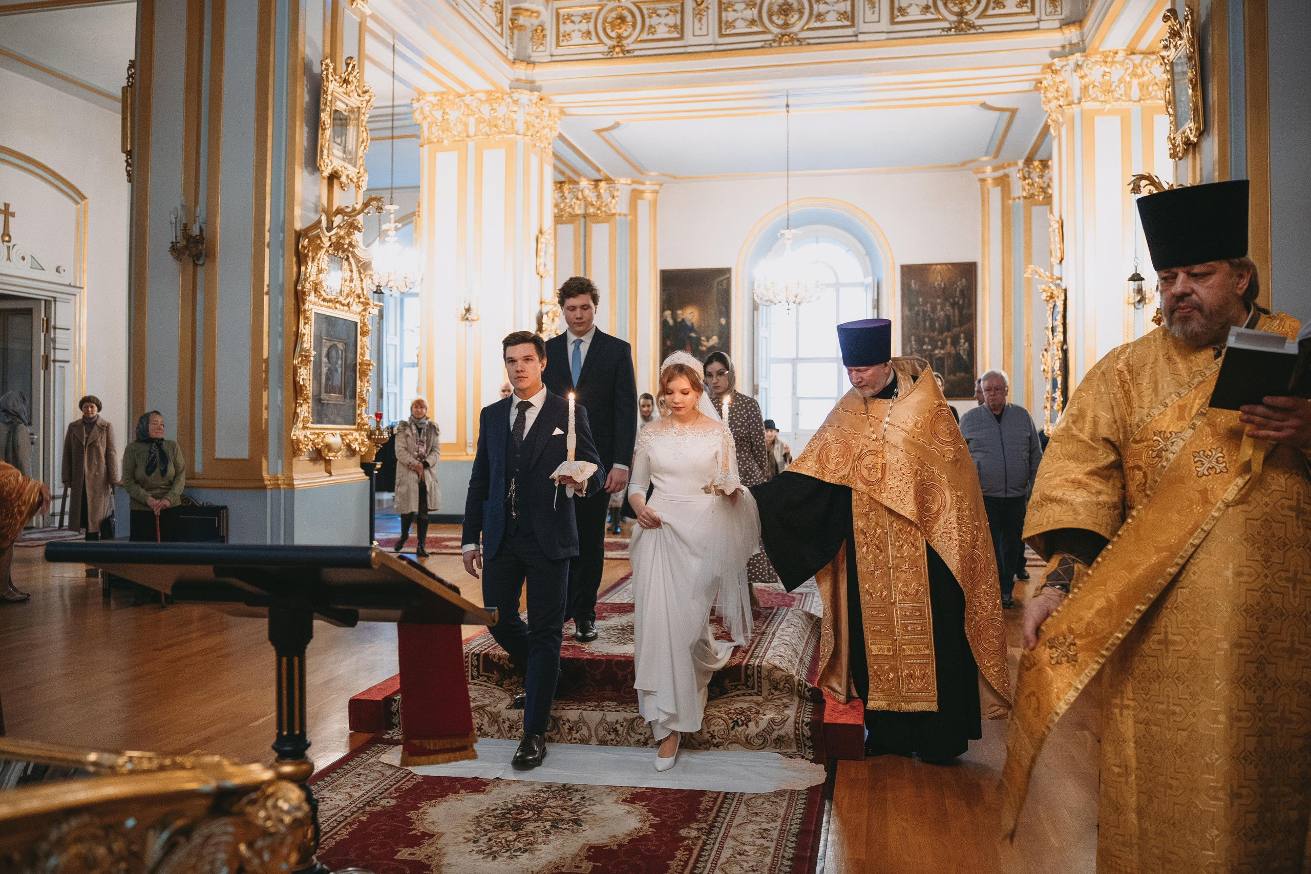 Венчание в Николо-Богоявленский Морском соборе в Санкт Петербурге
