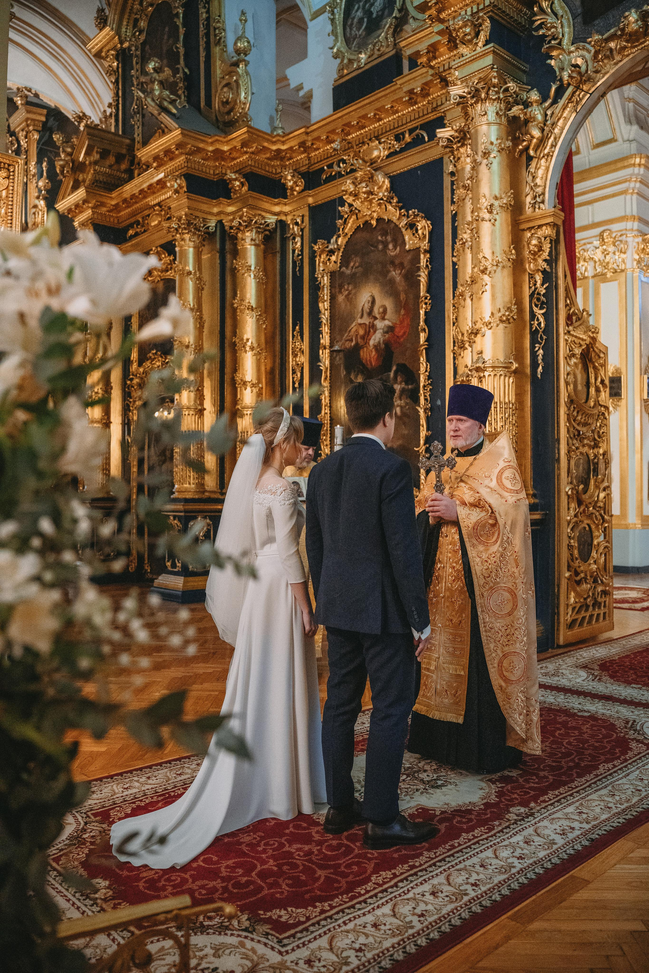 Венчание в Николо-Богоявленский Морском соборе в Санкт Петербурге