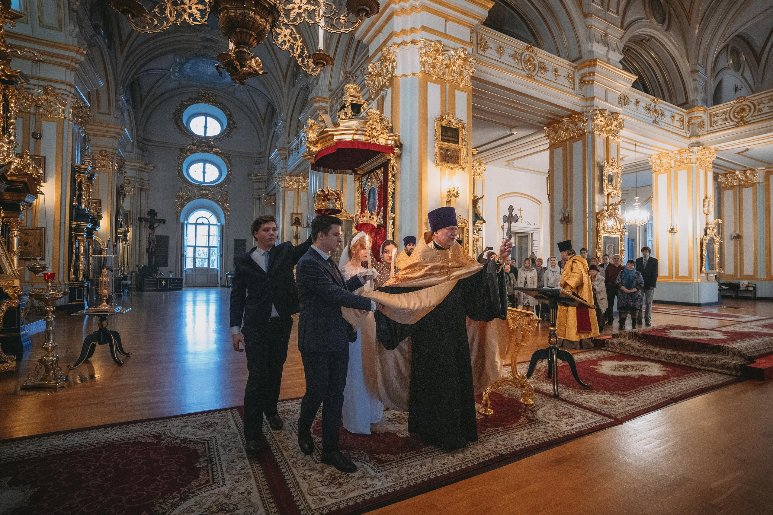 Венчание в Николо-Богоявленский Морском соборе в Санкт Петербурге