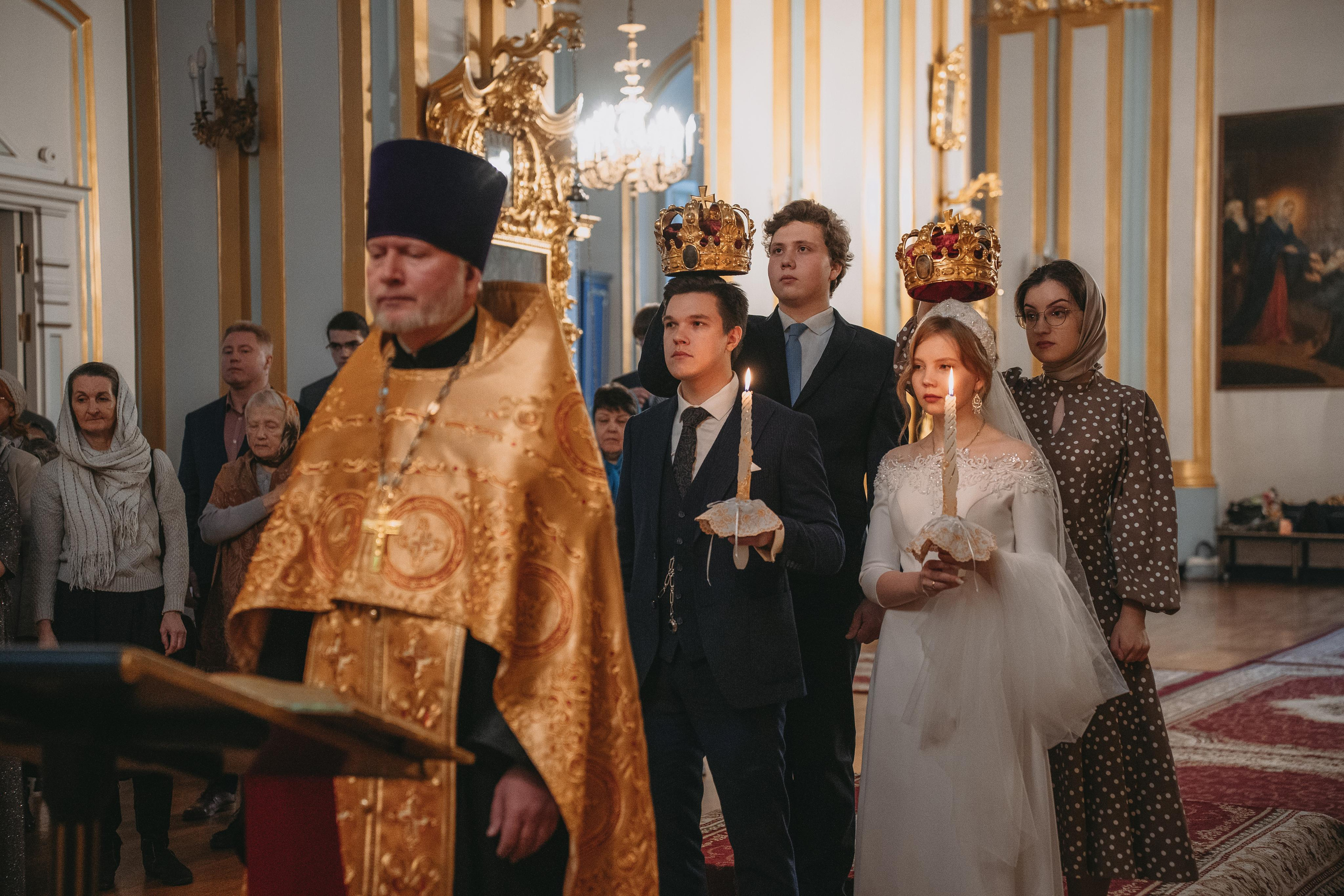 Венчание в Николо-Богоявленский Морском соборе в Санкт Петербурге