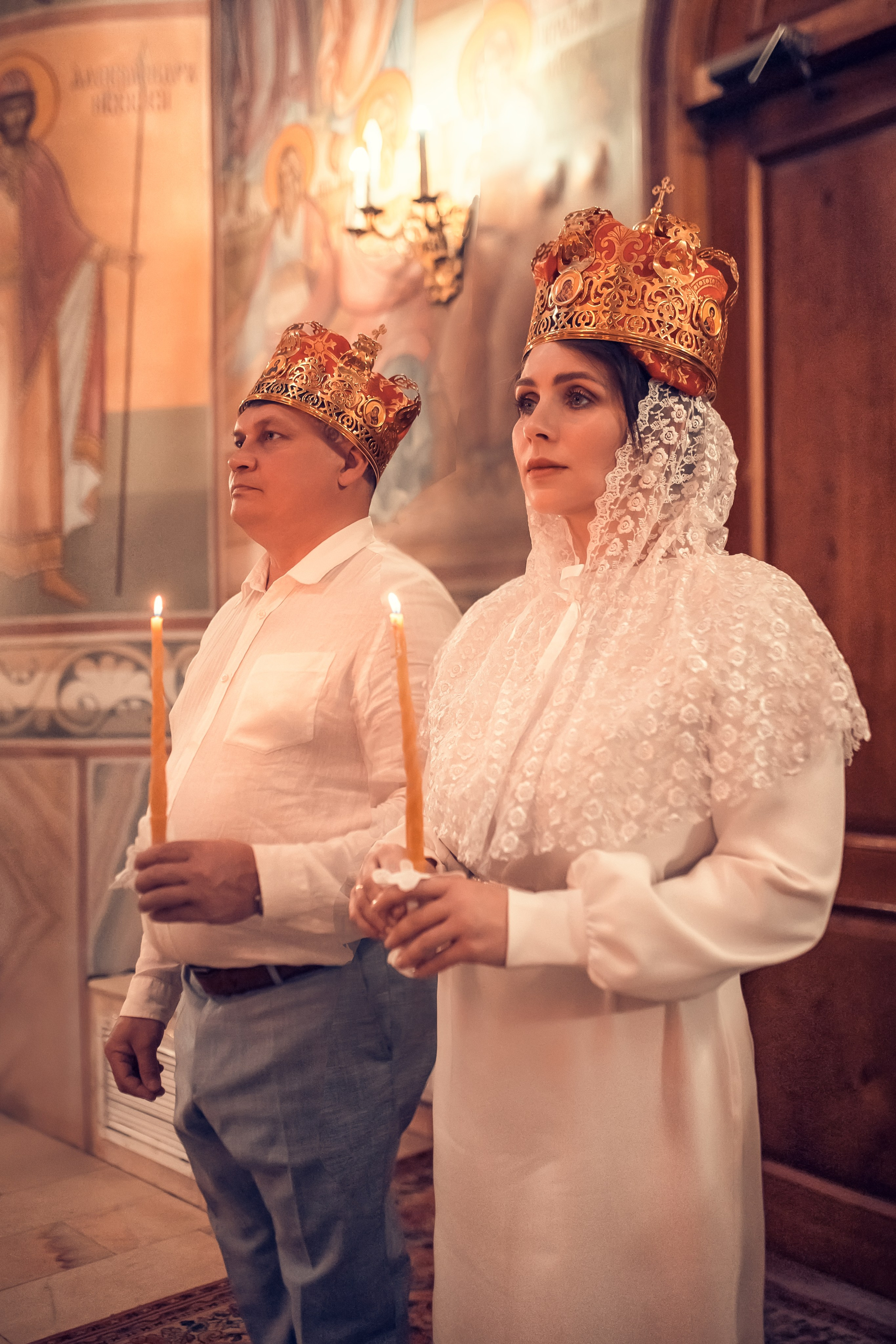 Венчание Сергея и Анастасии в Казанском храме. Екатерина Крапивина фотограф церковных Таинств в Нижний Новгороде