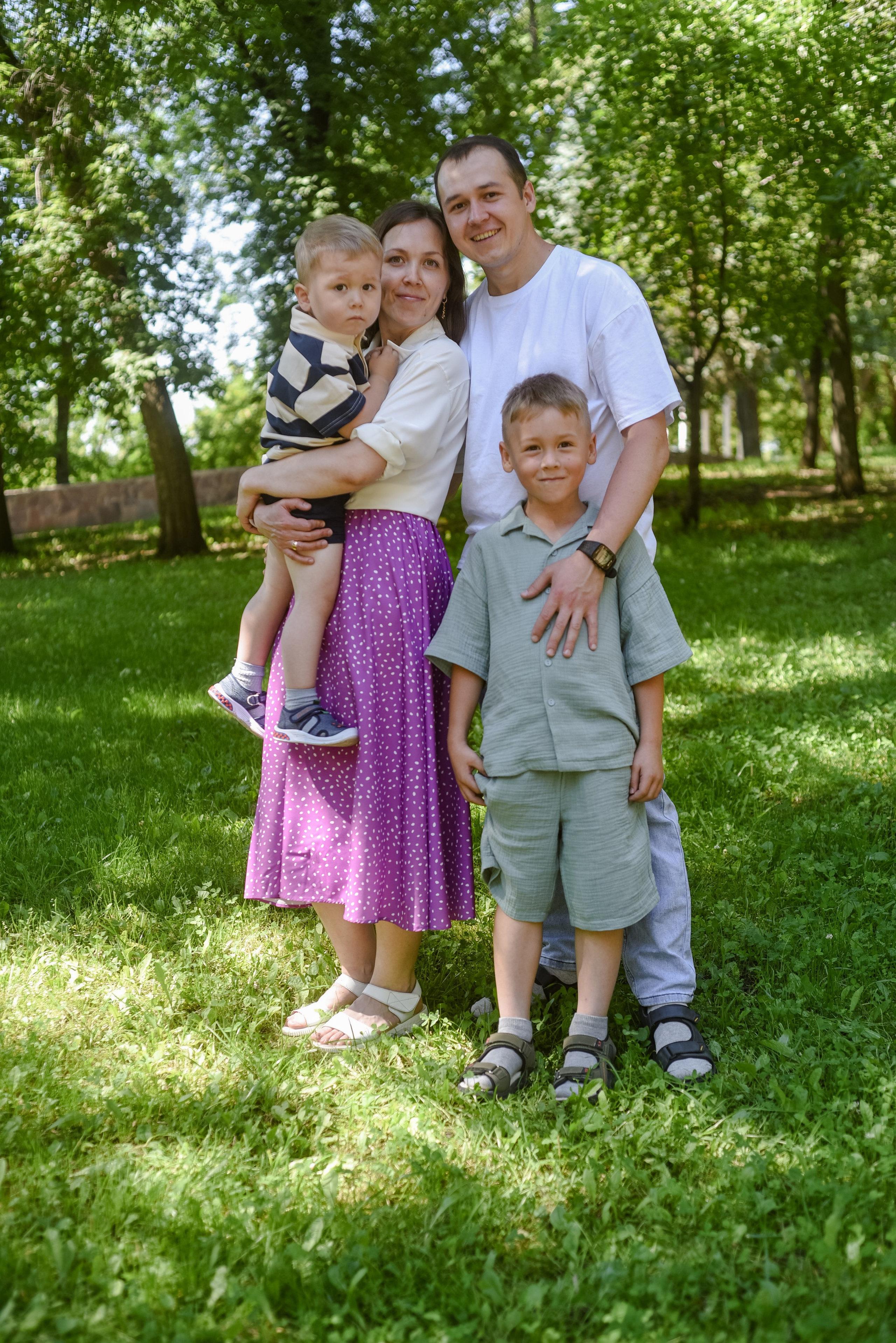 Семейная съемка в парке. Семейный и свадебный фотограф в г. Уфа Динара