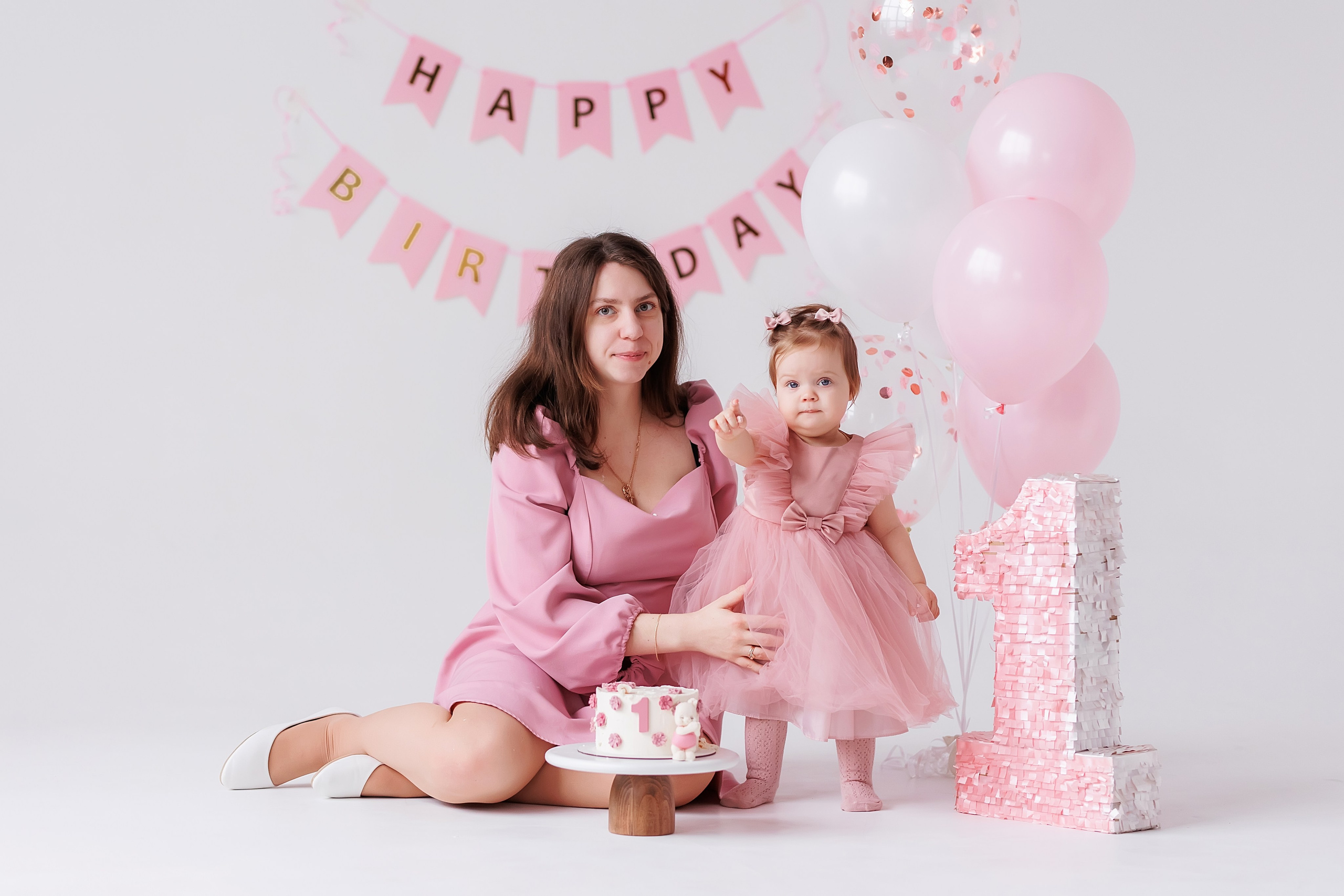 Олечке годик. Семейный и детский фотограф в Москве Шарапова Ирина