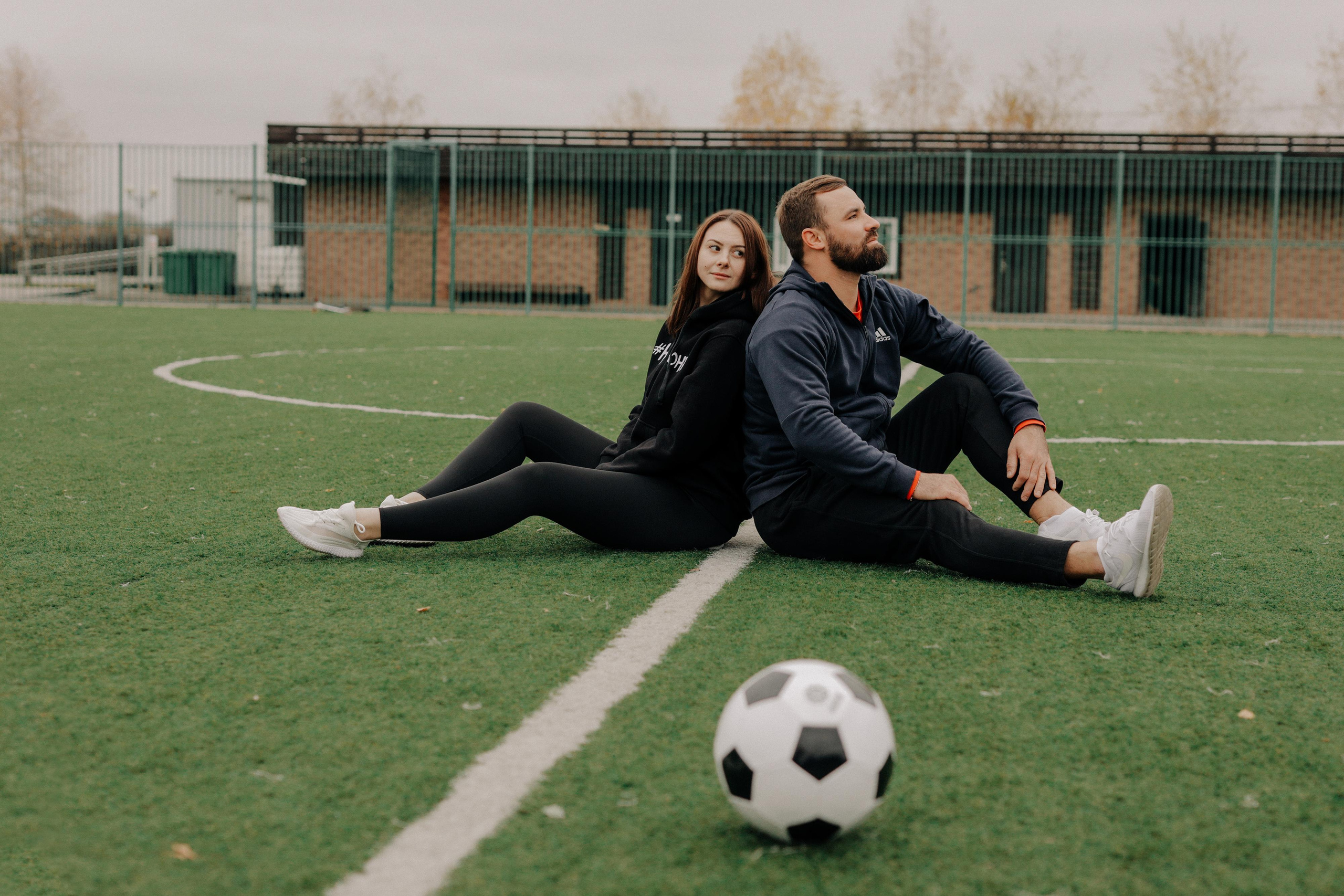 На футбольном поле. Варвара Синицына: семейный фотограф в Москве