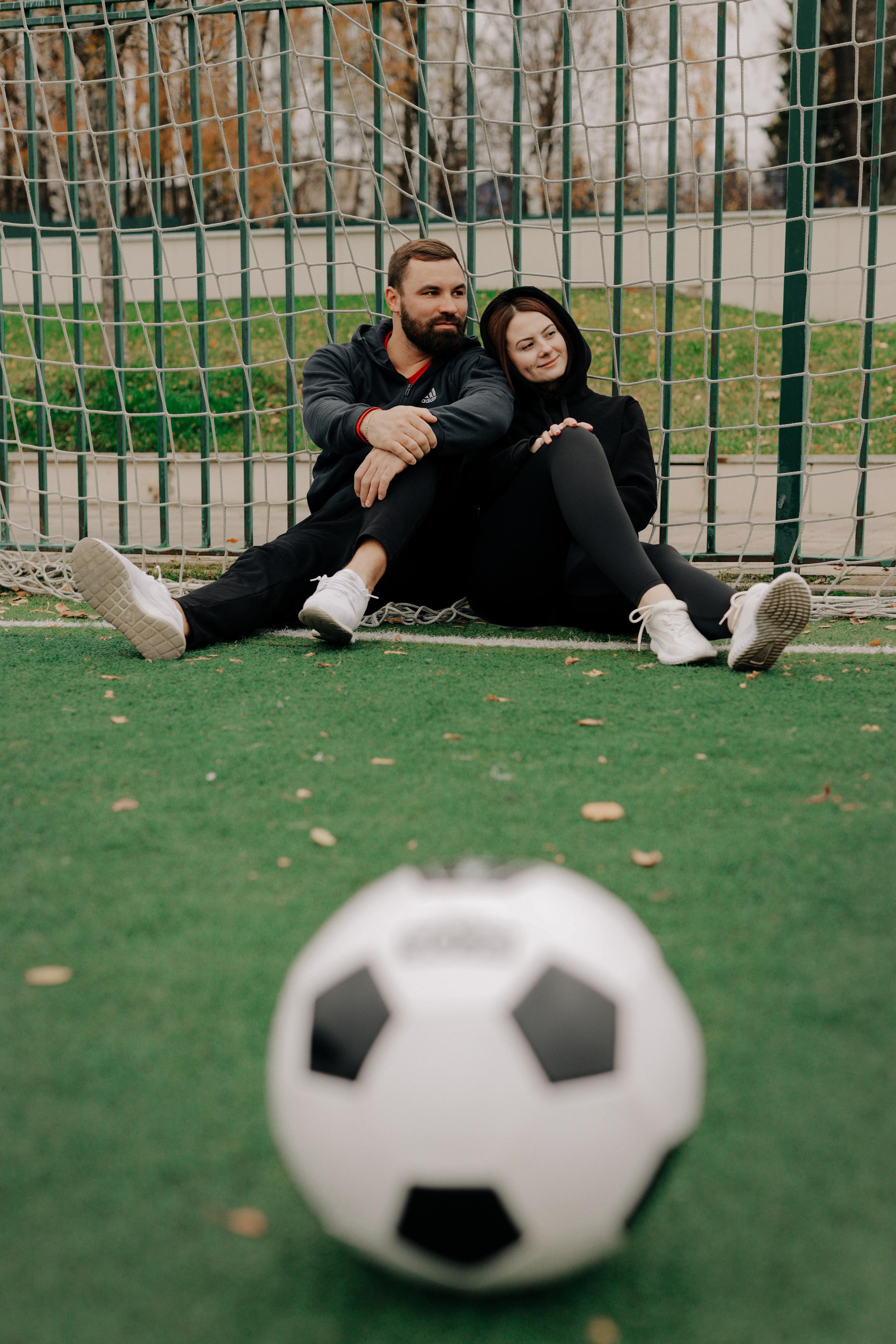 На футбольном поле. Варвара Синицына: семейный фотограф в Москве