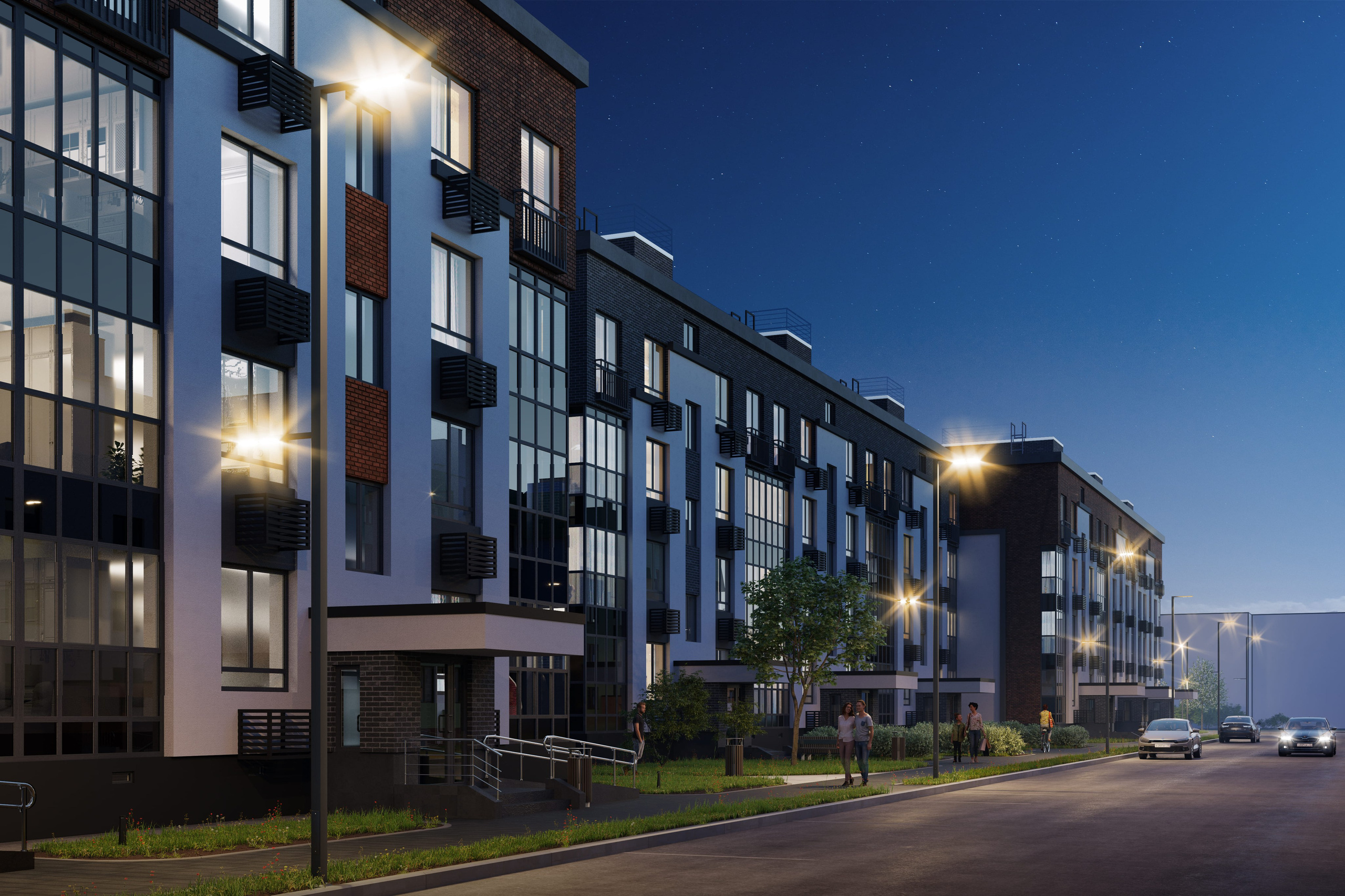 Одинцовские кварталы. ГРАНИ Студия архитектурной визуализации