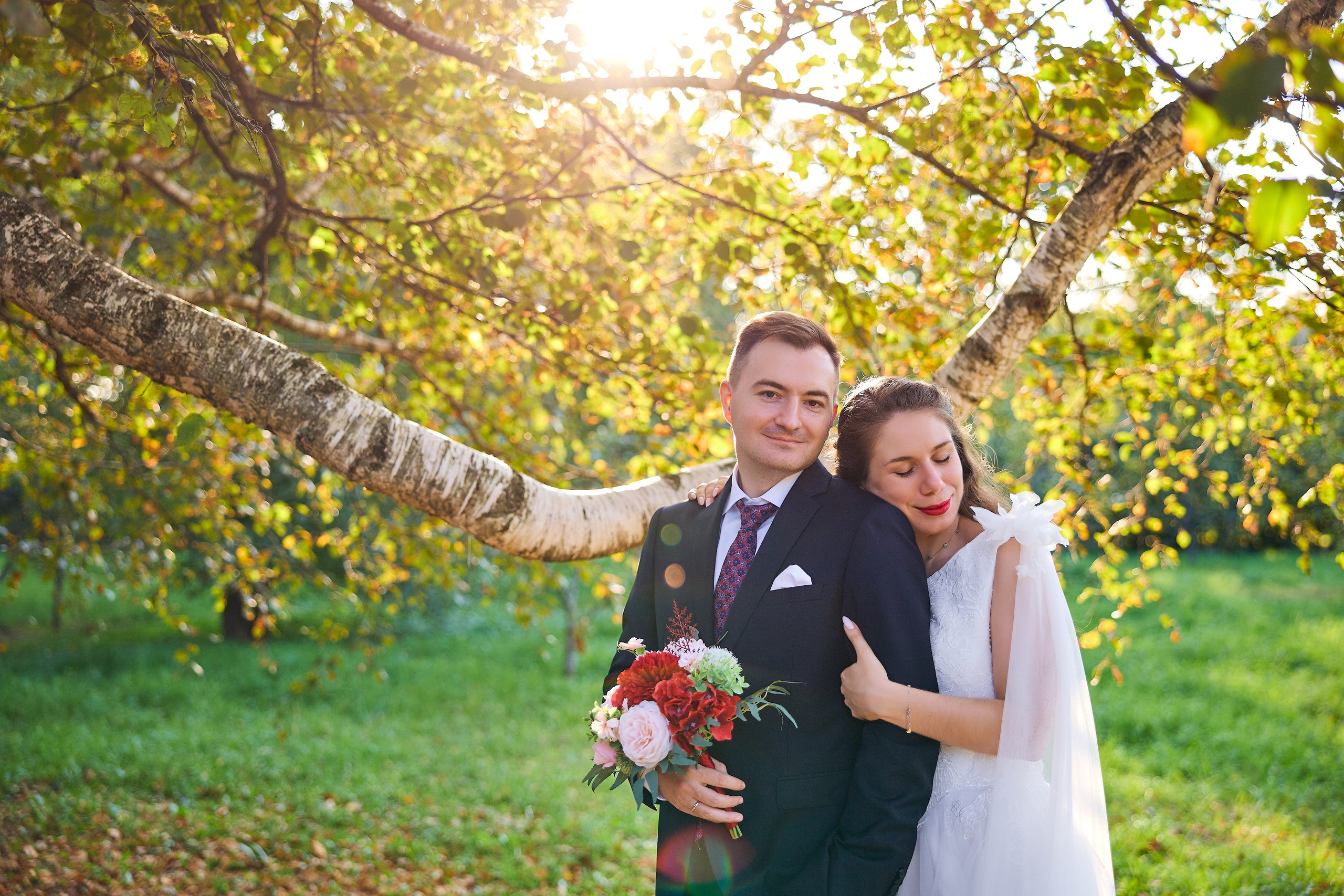 Свадебная фотосессия в Кусково. Свадебный фотограф Сергей Колбинский