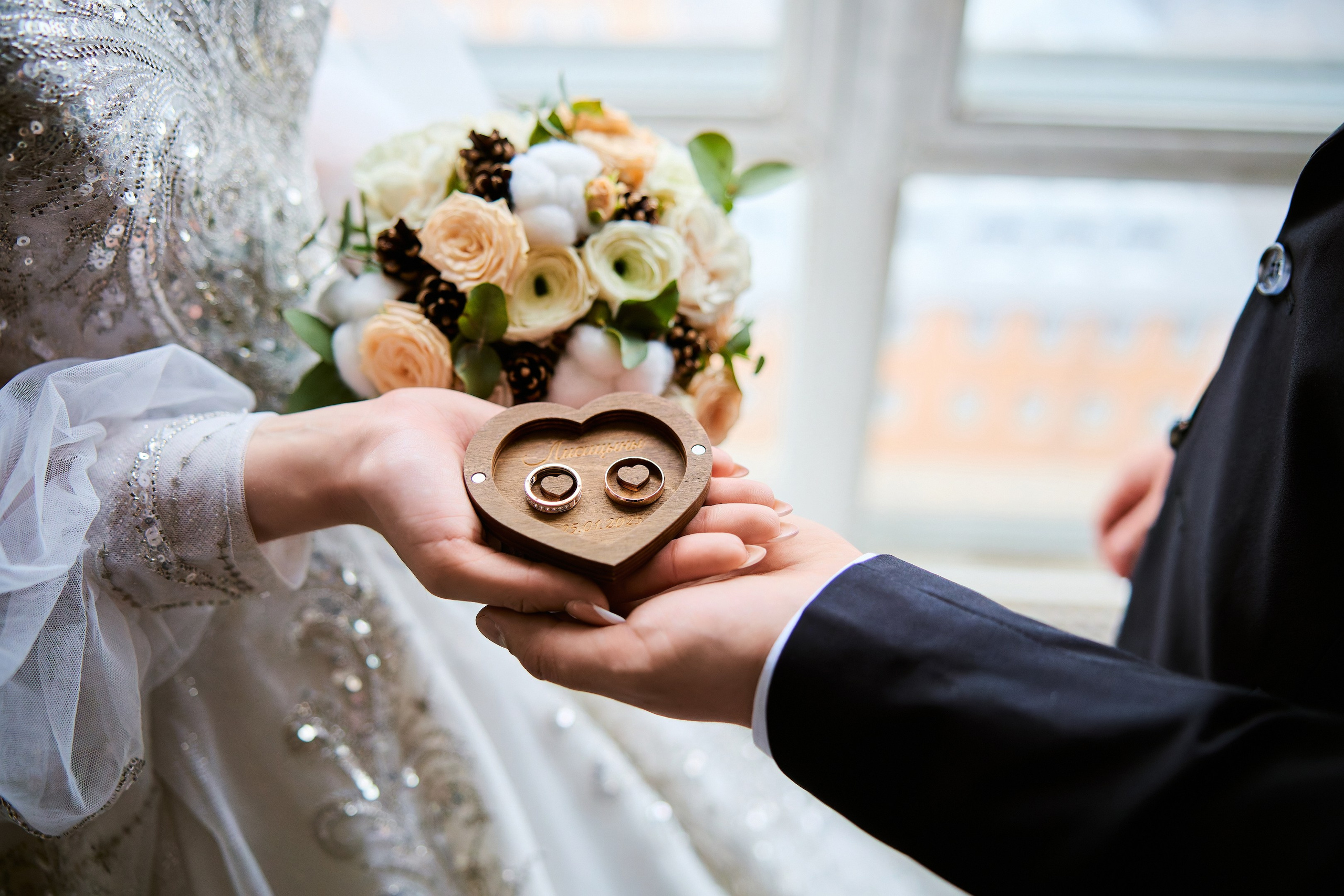 Свадебная фотосессия в студии. Свадебный фотограф Сергей Колбинский