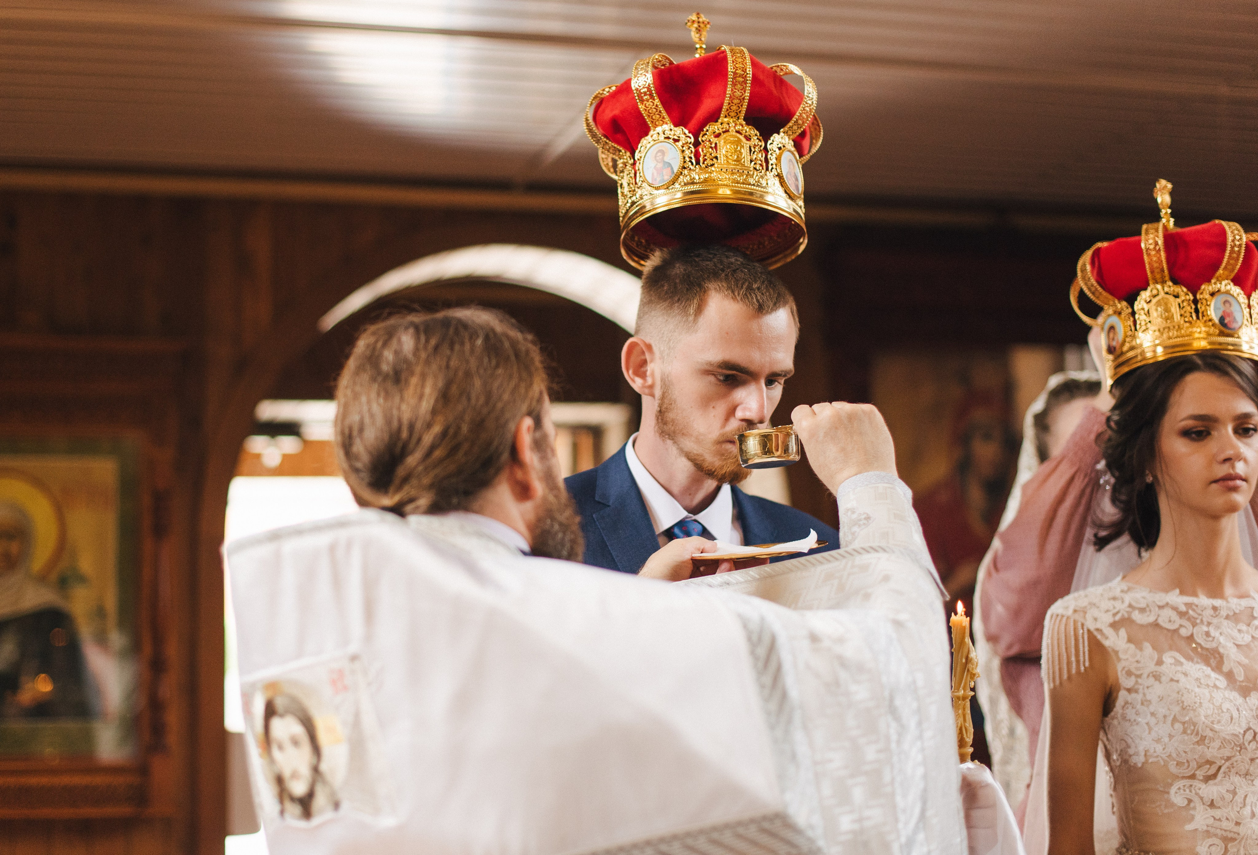 Венчание Никиты и Тони — Храм Иоанна Кронштадского. Свадебный и семейный фотограф Волгоград Москва