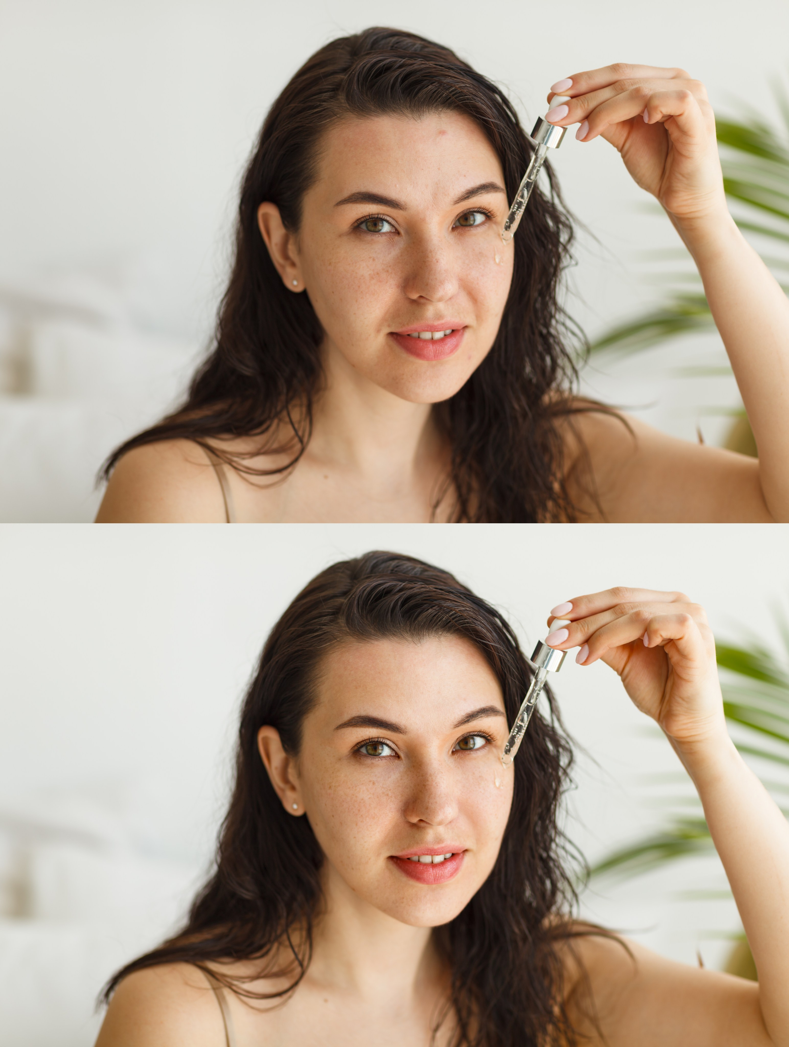 Ретушь портретной фотографии, натуральная естественная качественная ретушь кожи женский портрет