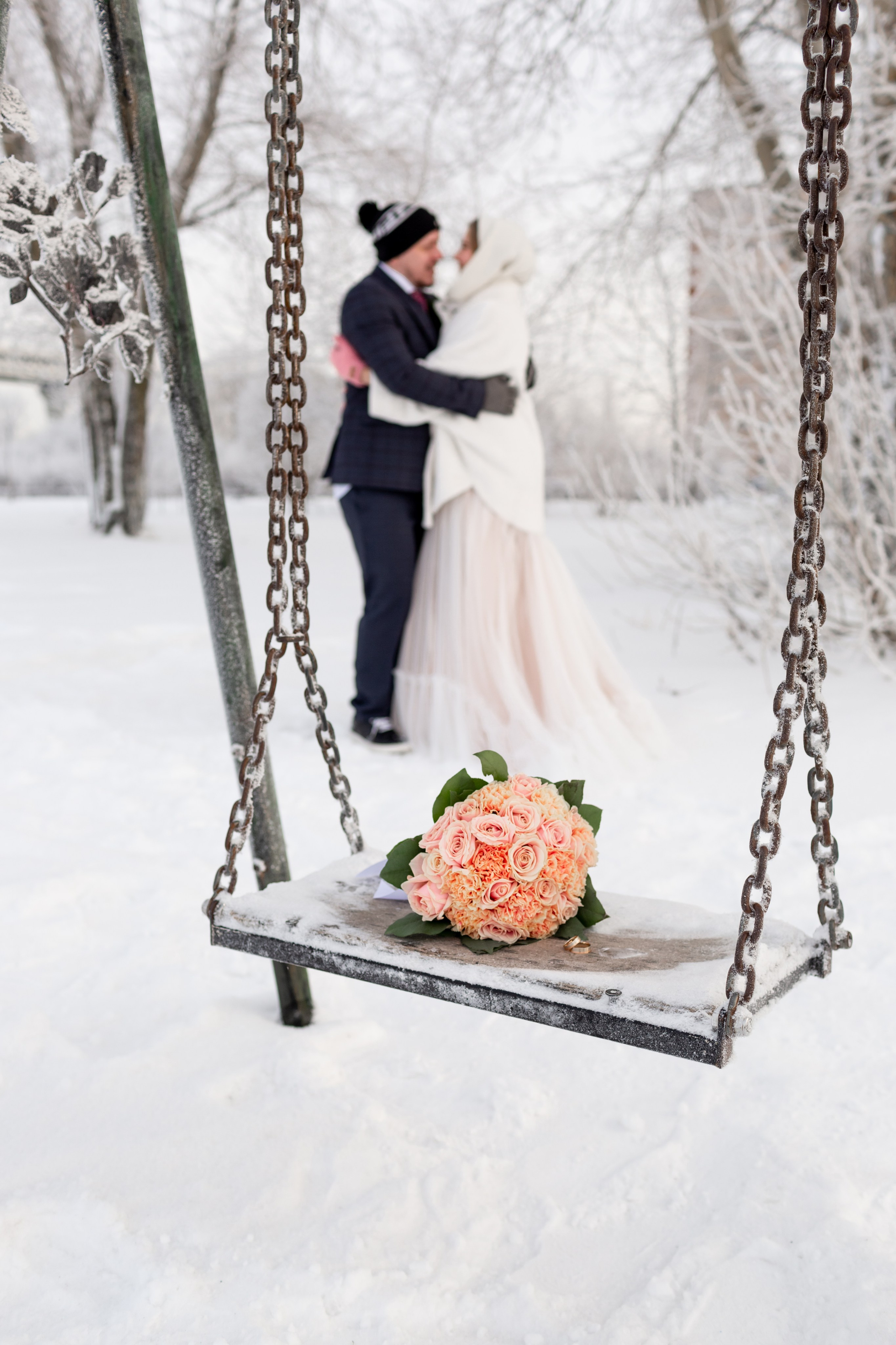 Свадебная фотосессия зимой. Свадебный фотограф Кирилл Белый