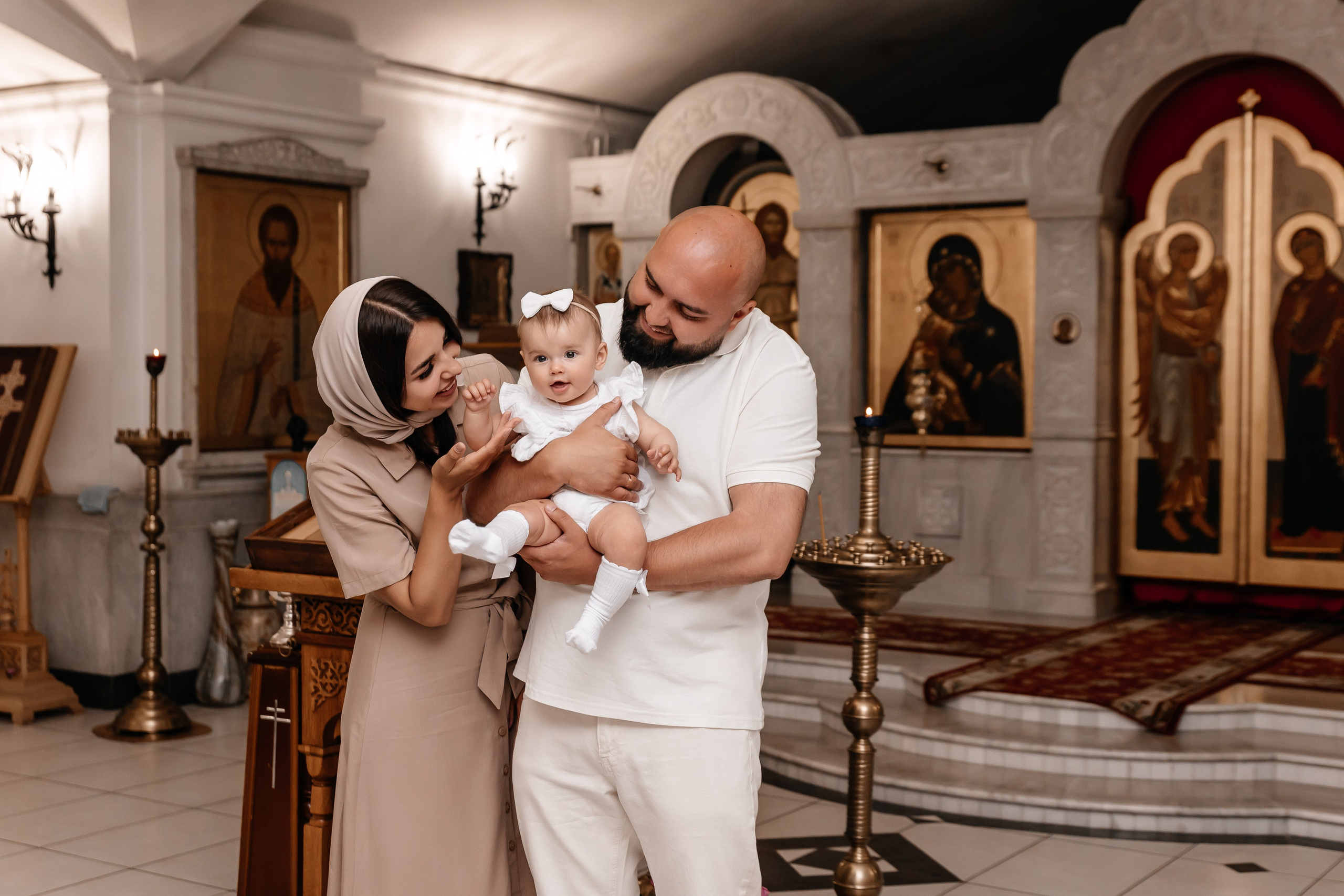 Крещение Ксении. Семейный фотограф Минск Усова Ольга