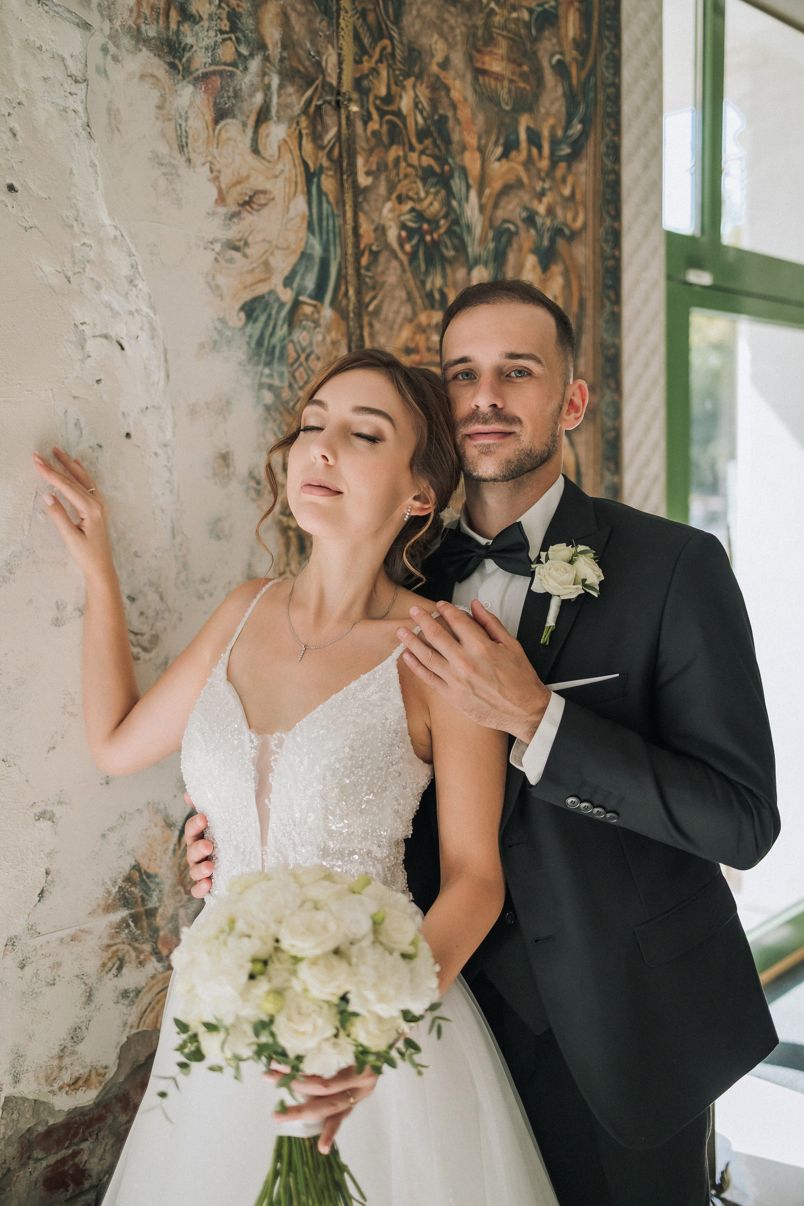 Свадебная прогулка Екатерины и Евгения. Свадебная фотография. Арина Рубах