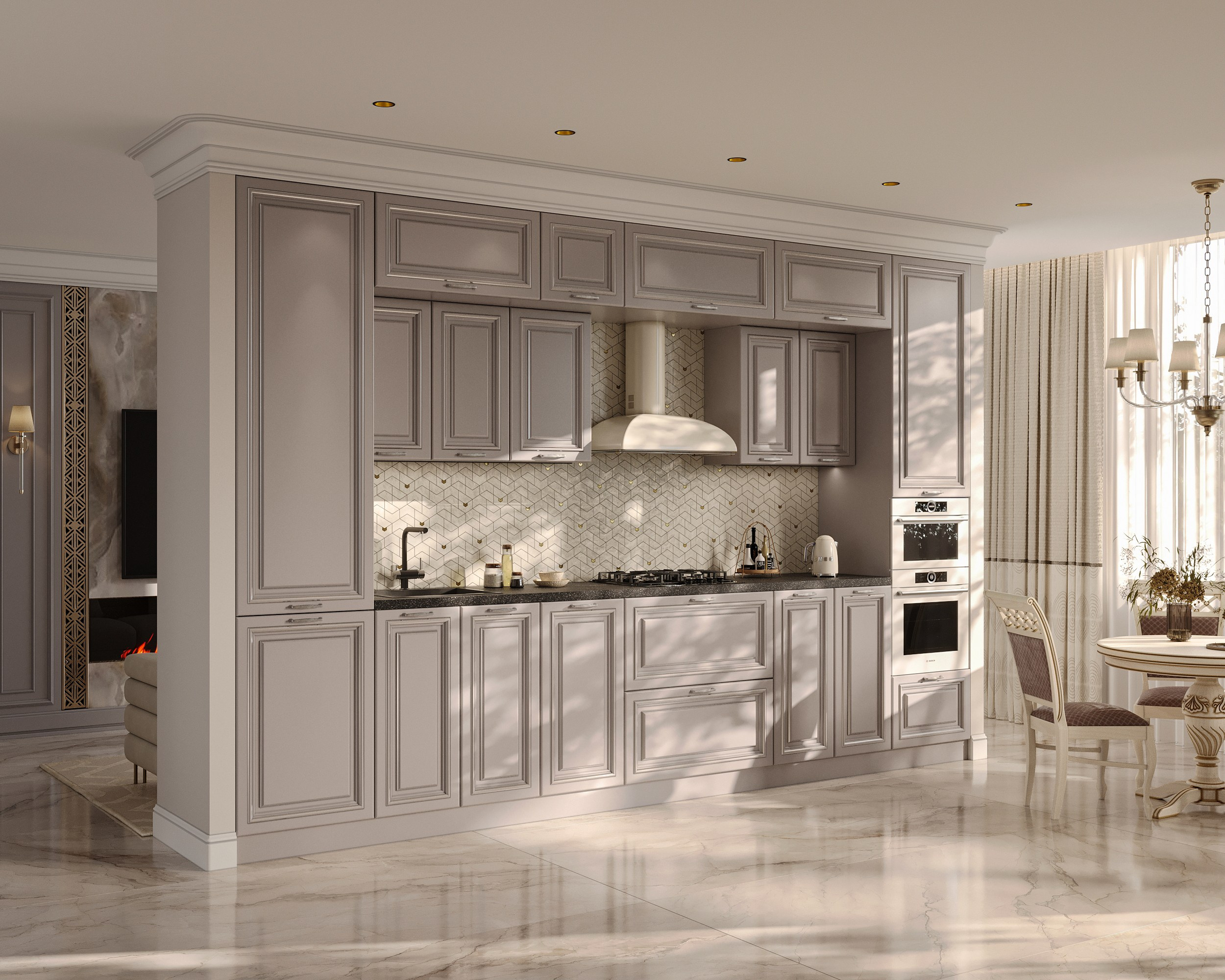 MKR кухонные гарнитуры (предметная 3D визуализация). Королёва Анастасия | 3D визуализатор