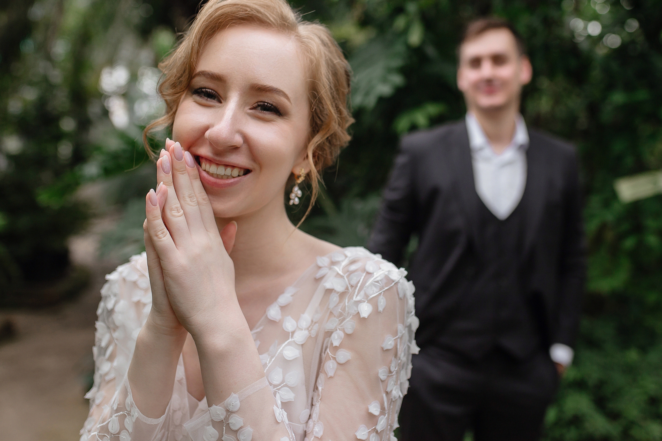 АРХИВ Елена и Антон. Ботанический САД. Свадебный фотограф Москва