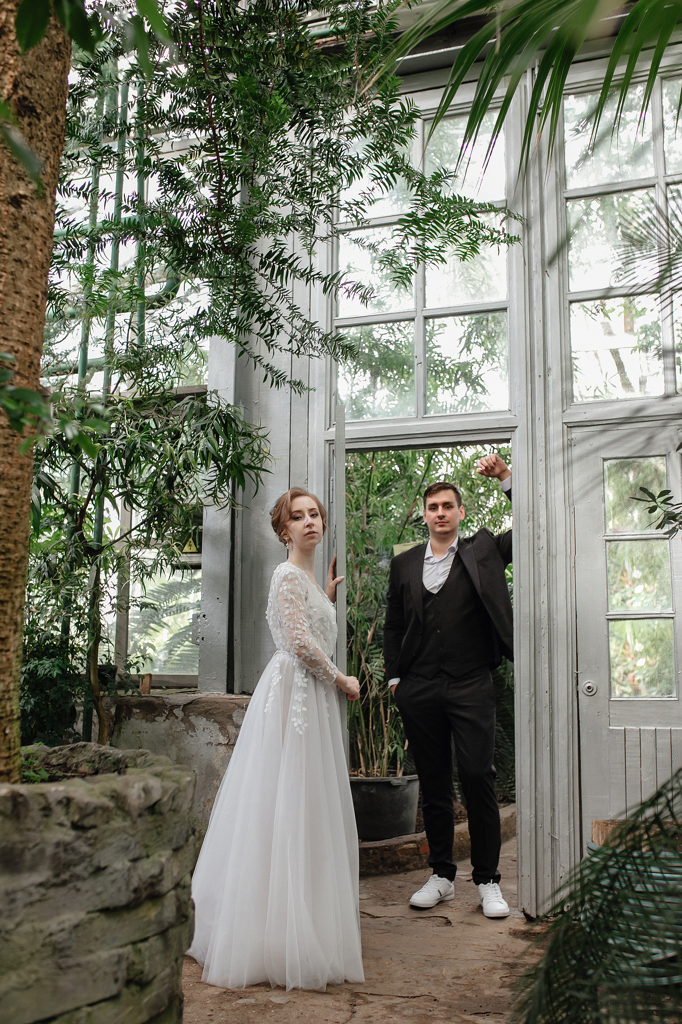 АРХИВ Елена и Антон. Ботанический САД. Свадебный фотограф Москва