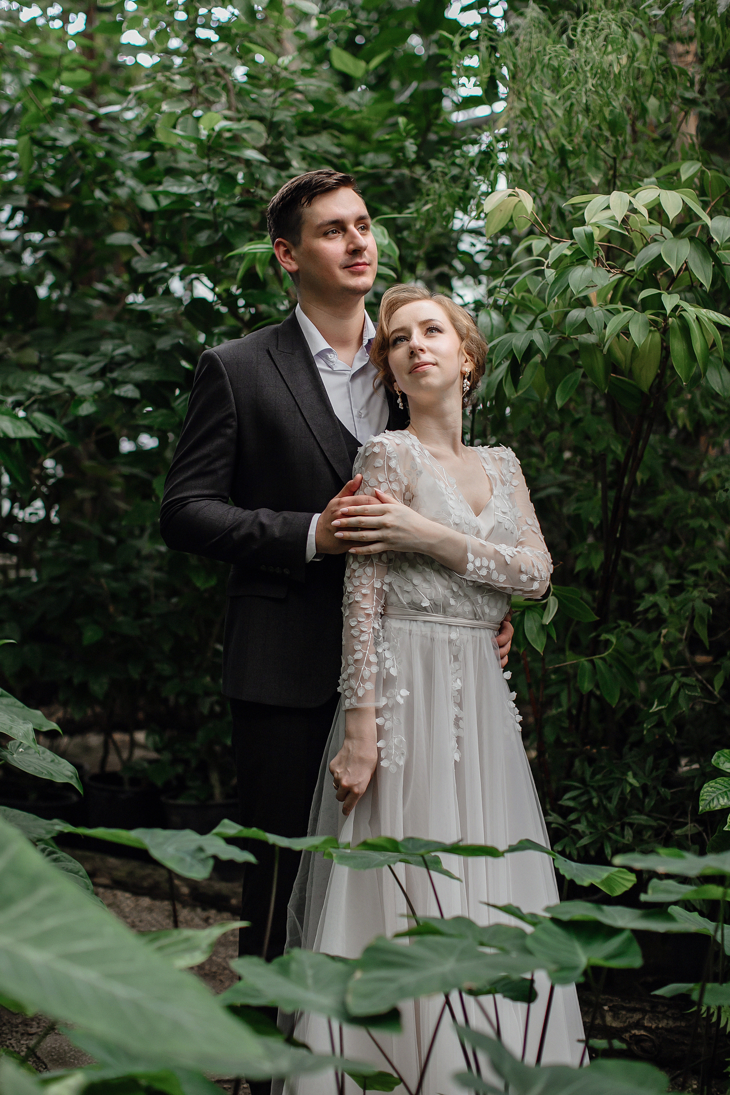 АРХИВ Елена и Антон. Ботанический САД. Свадебный фотограф Москва