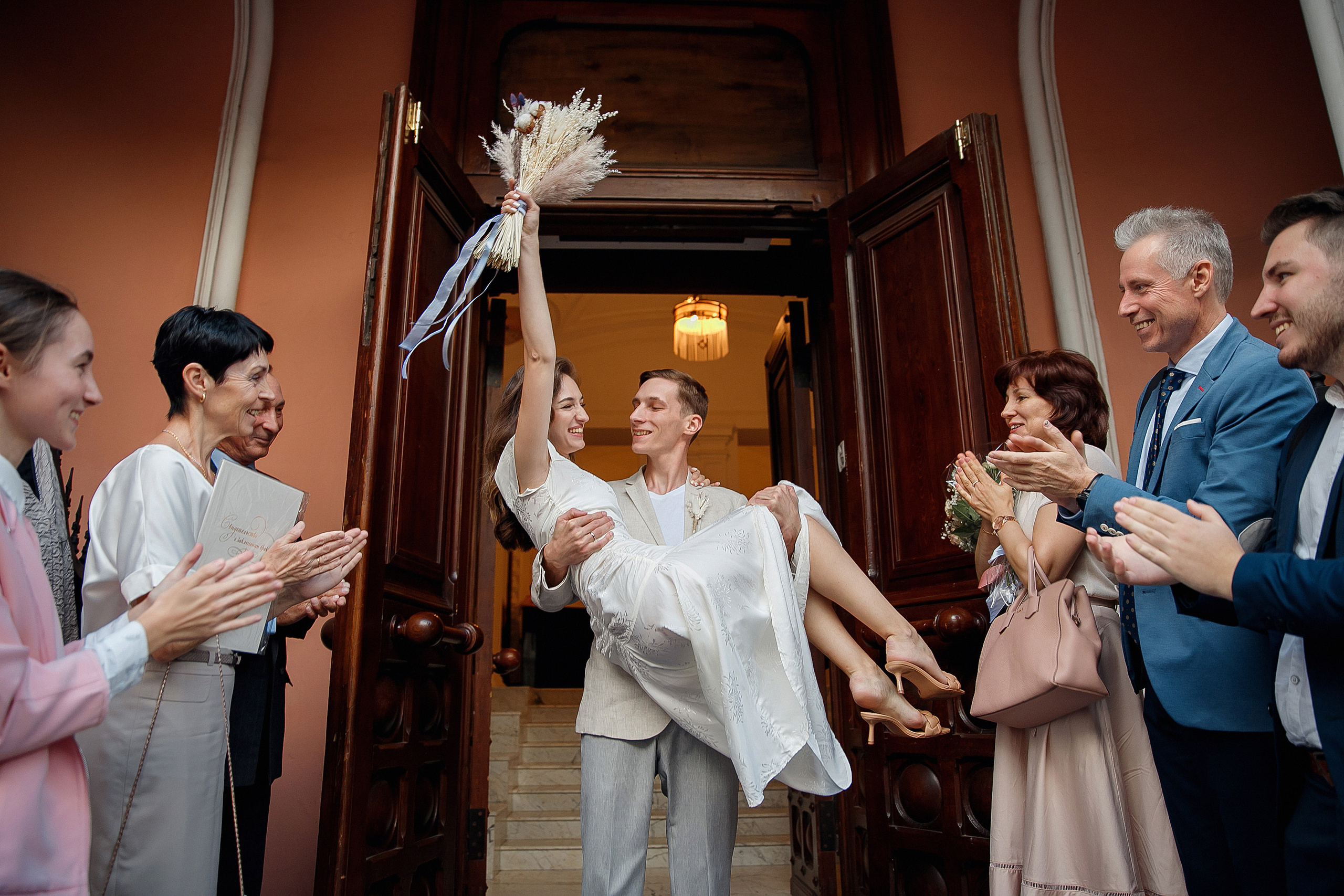 Торжественная регистрация Катерины и Виктора в усадьбе Спиридонова. Свадебный фотограф Москва