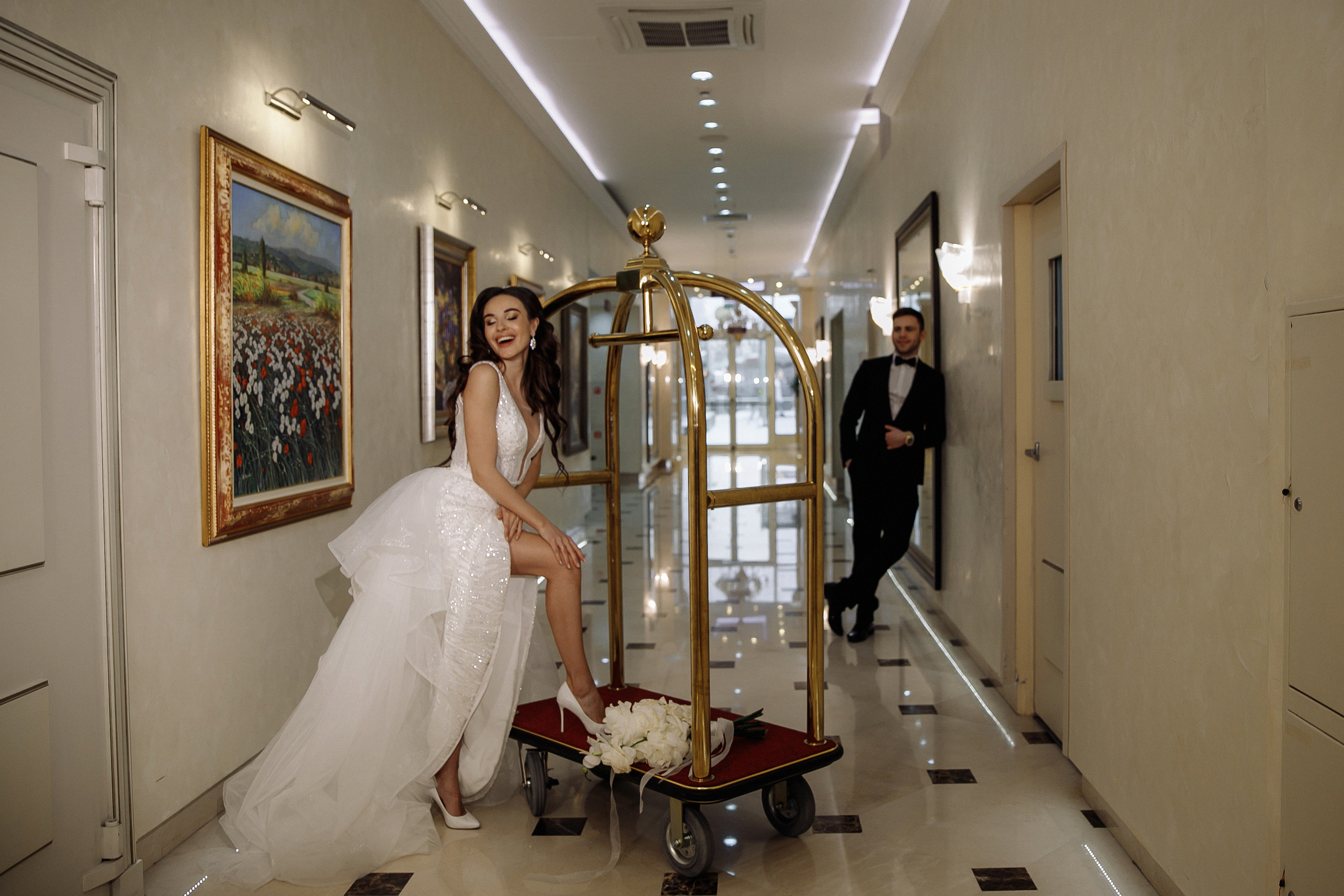 АРХИВ Олеся и Сергей в отеле Кроун ПЛАЗА. Свадебный фотограф Москва