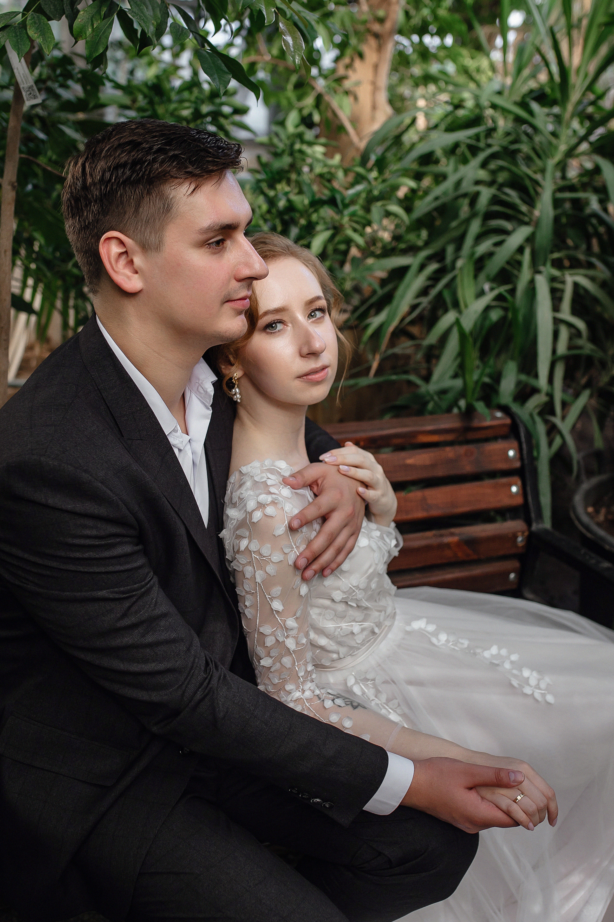 АРХИВ Елена и Антон. Ботанический САД. Свадебный фотограф Москва