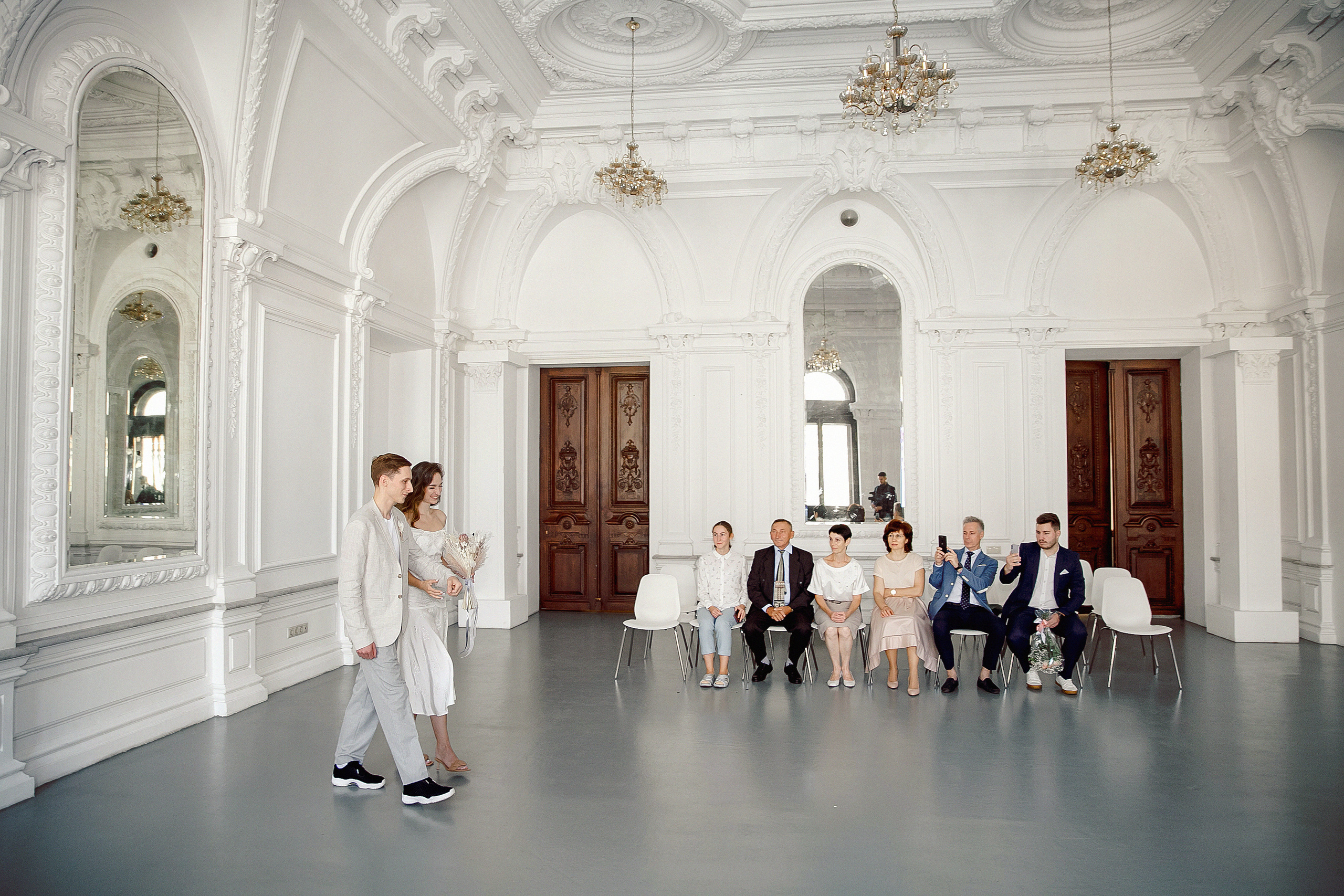 Торжественная регистрация Катерины и Виктора в усадьбе Спиридонова. Свадебный фотограф Москва