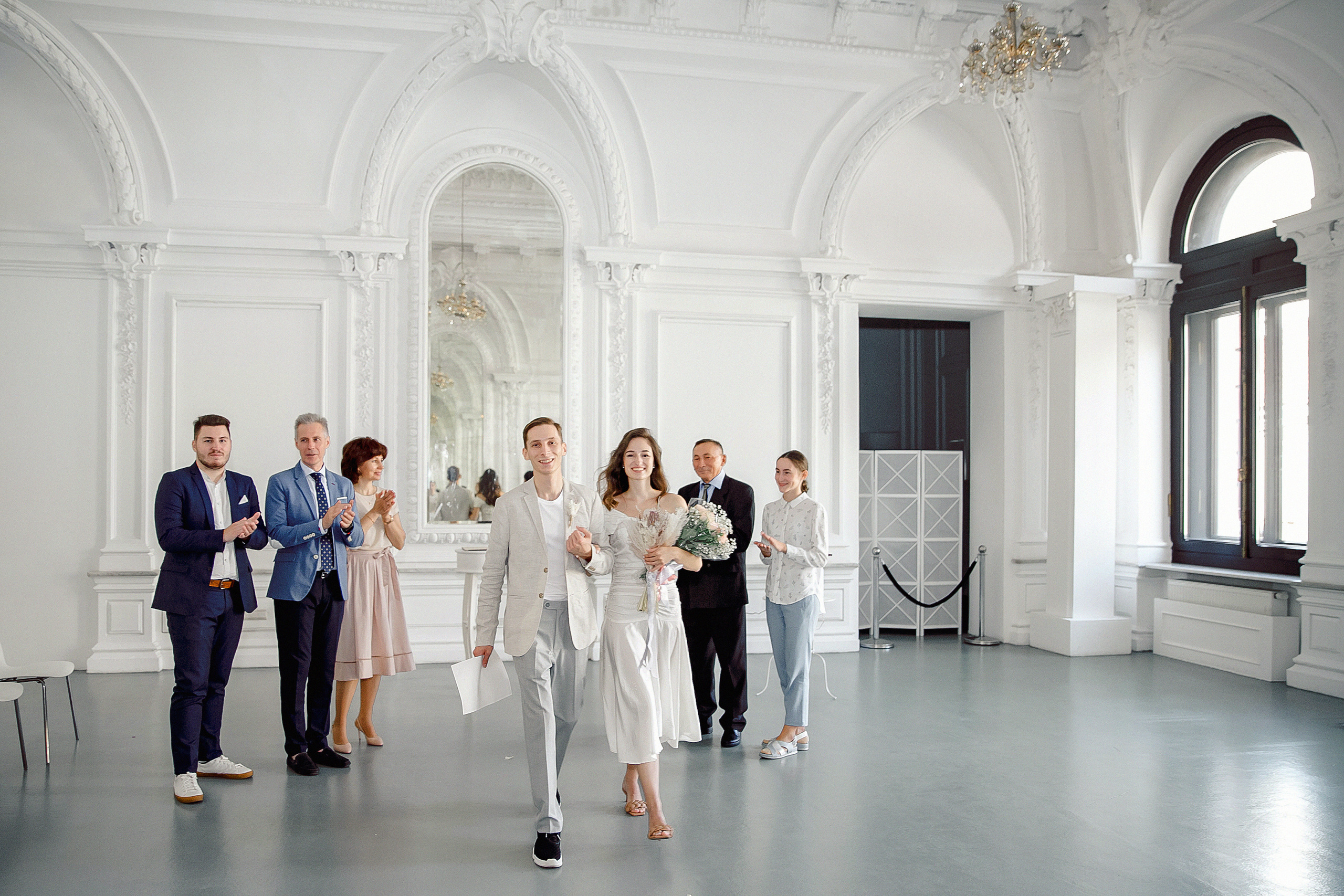 Торжественная регистрация Катерины и Виктора в усадьбе Спиридонова. Свадебный фотограф Москва