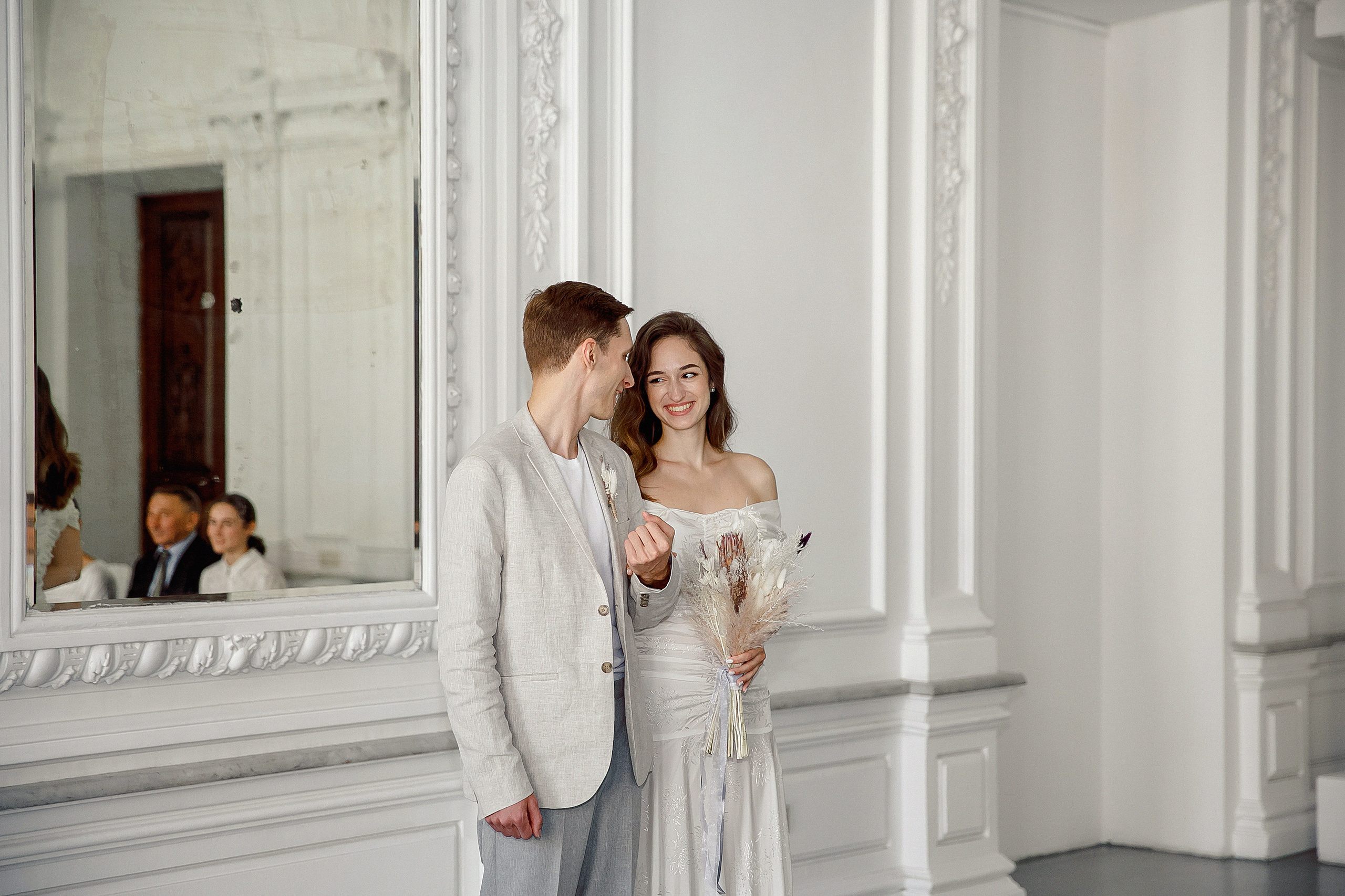 Торжественная регистрация Катерины и Виктора в усадьбе Спиридонова. Свадебный фотограф Москва