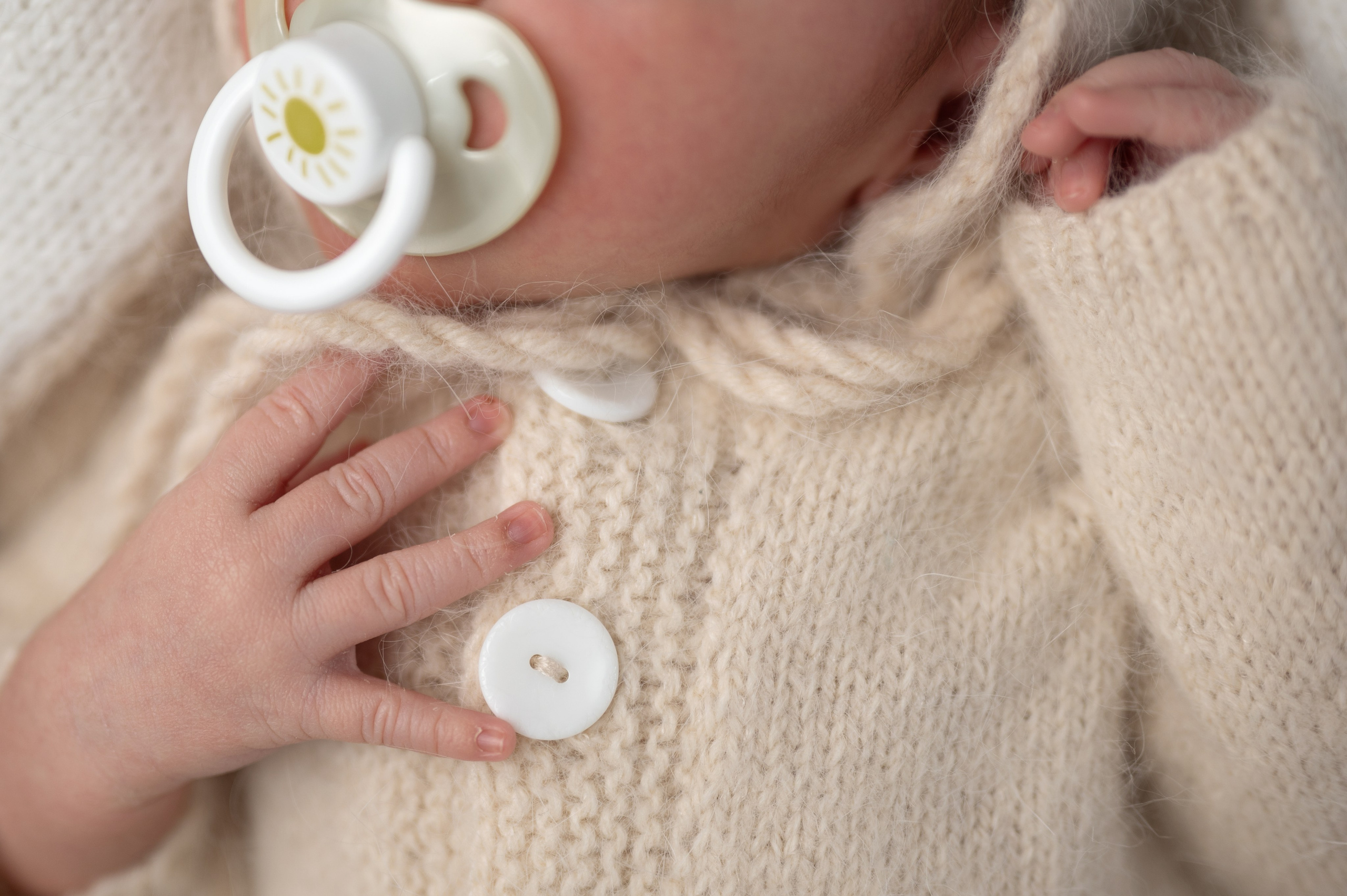 Возраст 3 недели, девочка. Фотограф новорождённых Ольга Ушакова Москва