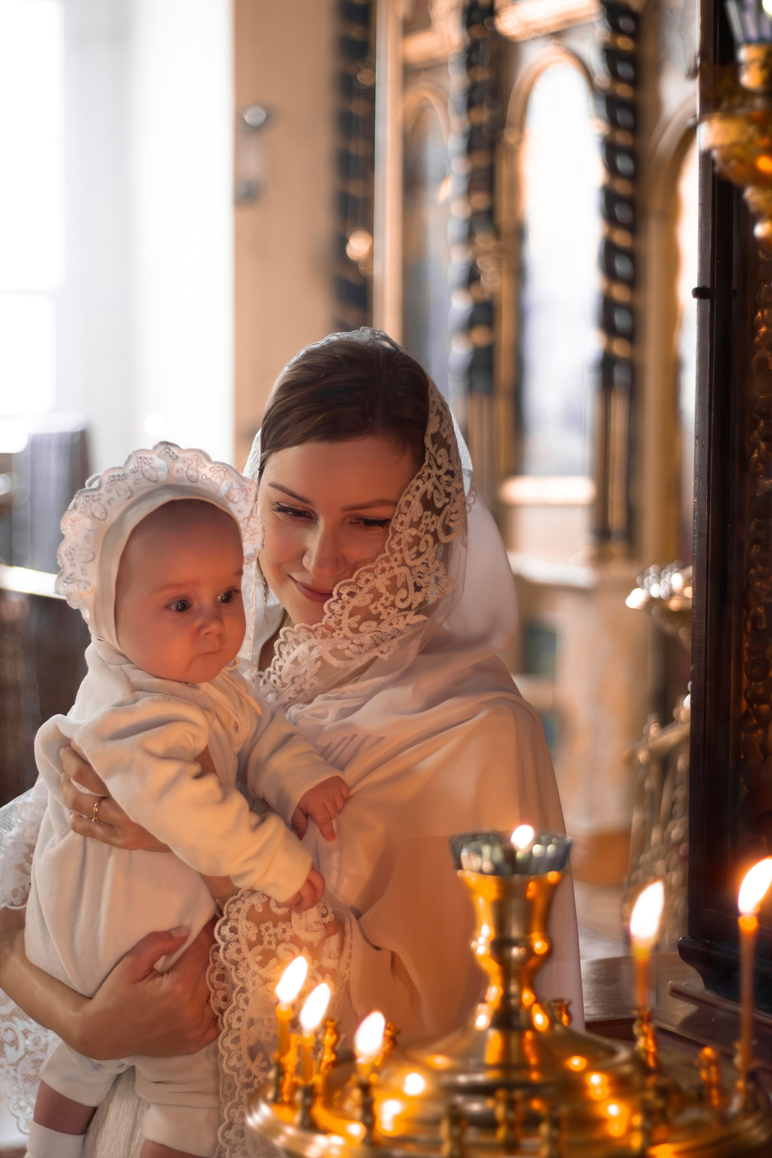 Таинство крещения, Крещение в Бологое, Крещение, платок на крещение. Свадебный и семейный фотограф Бологое Тверь — Ninel