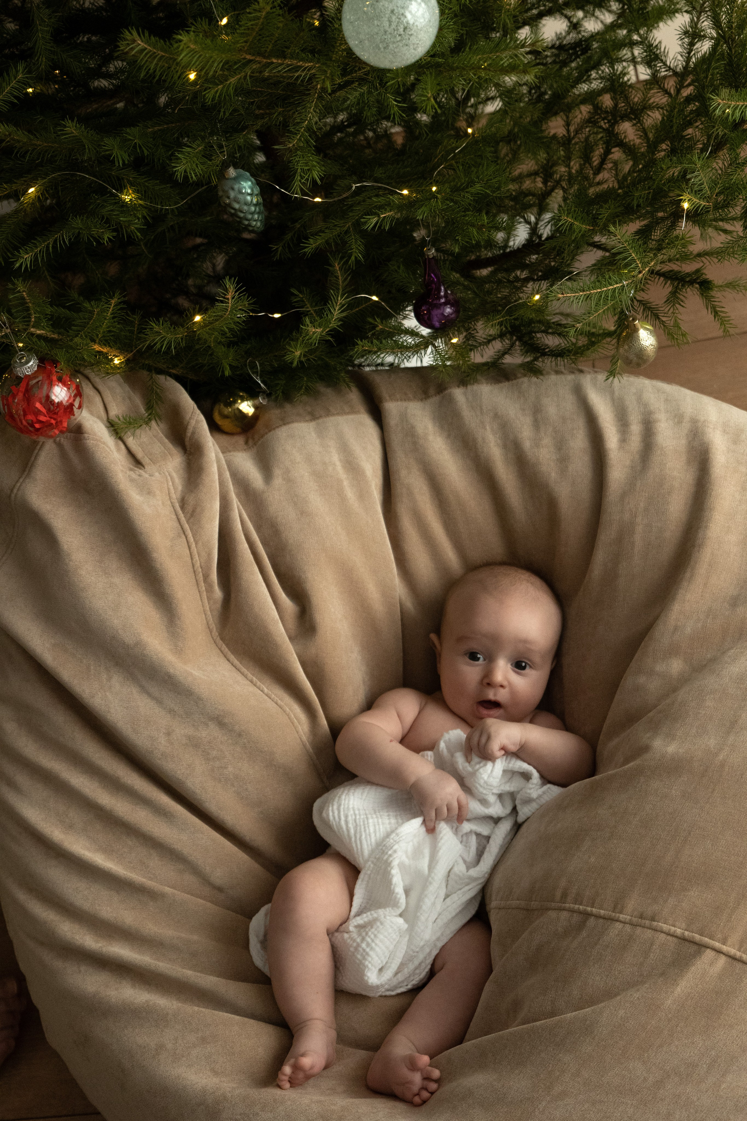 Домашняя новогодняя фотосессия с малышом. Фотограф видеограф Ольга Василевская