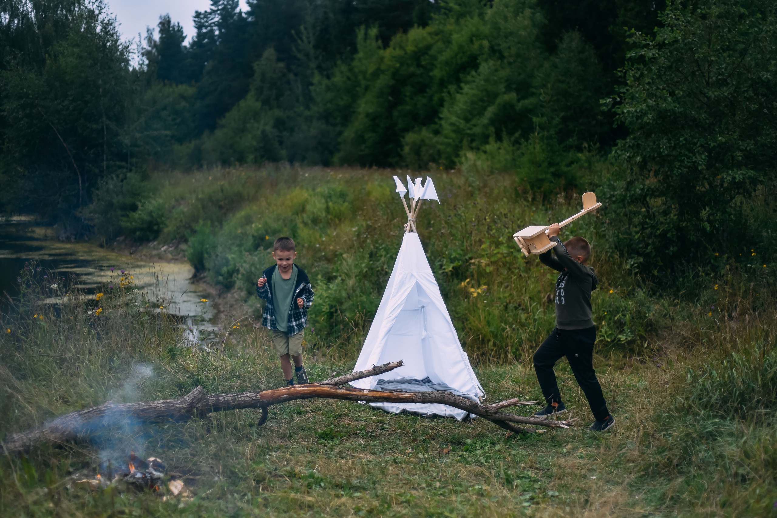 ПРОЕКТ «ШАЛАШ В ЛЕСУ». Семейный и детский фотограф в Тейково