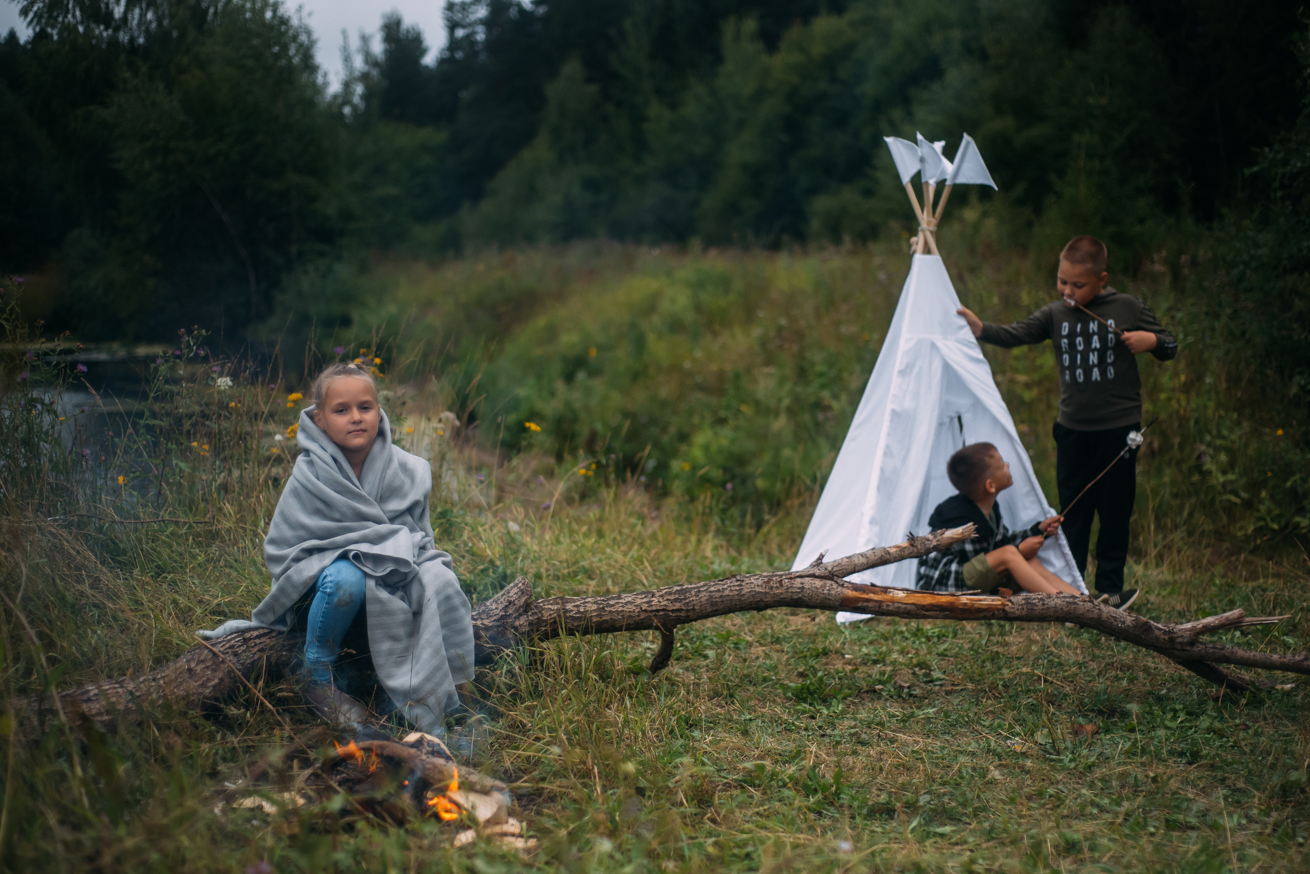 ПРОЕКТ «ШАЛАШ В ЛЕСУ». Семейный и детский фотограф в Тейково