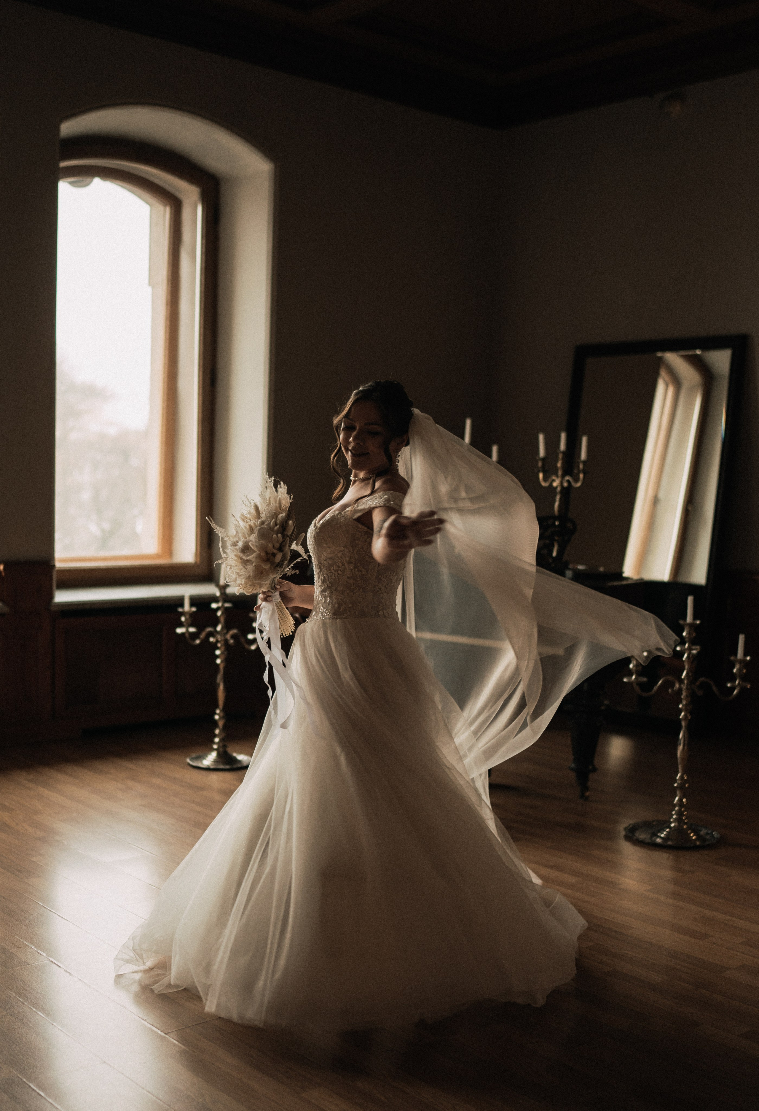 Свадебная фотосессия в студии. Федосова Елизавета. Свадебный фотограф в СПб.