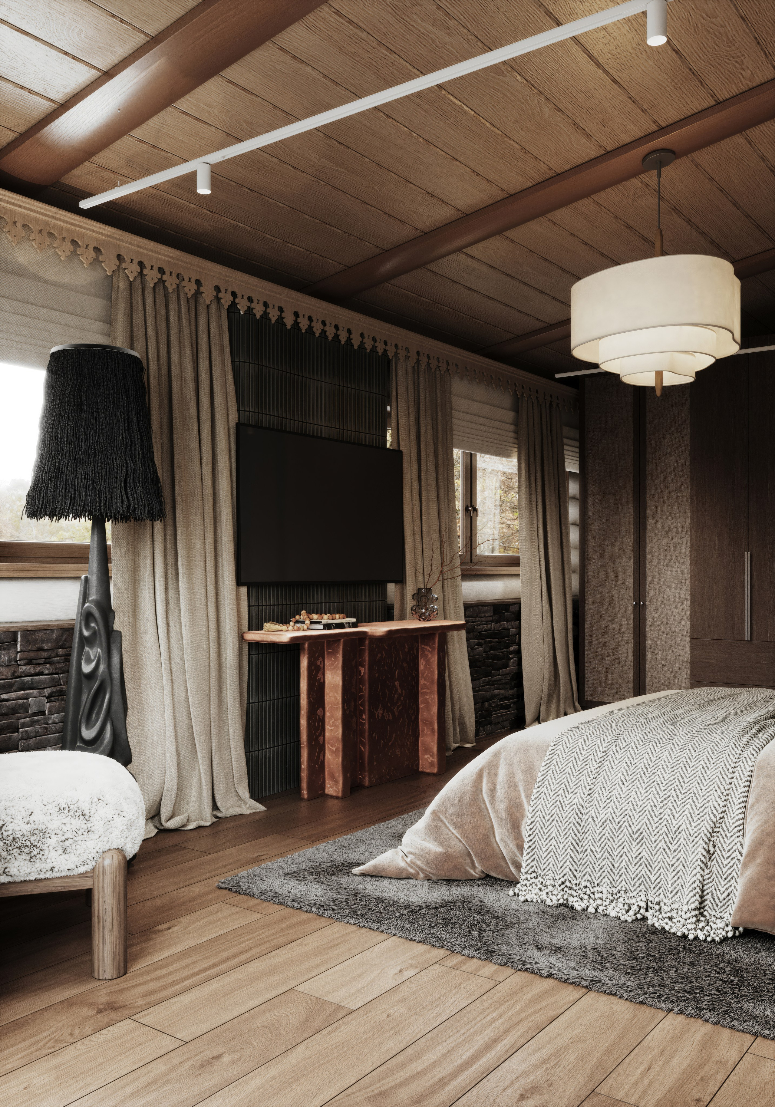 Country house Bedroom | Ashe Home. Середа Юлия | Визуализация