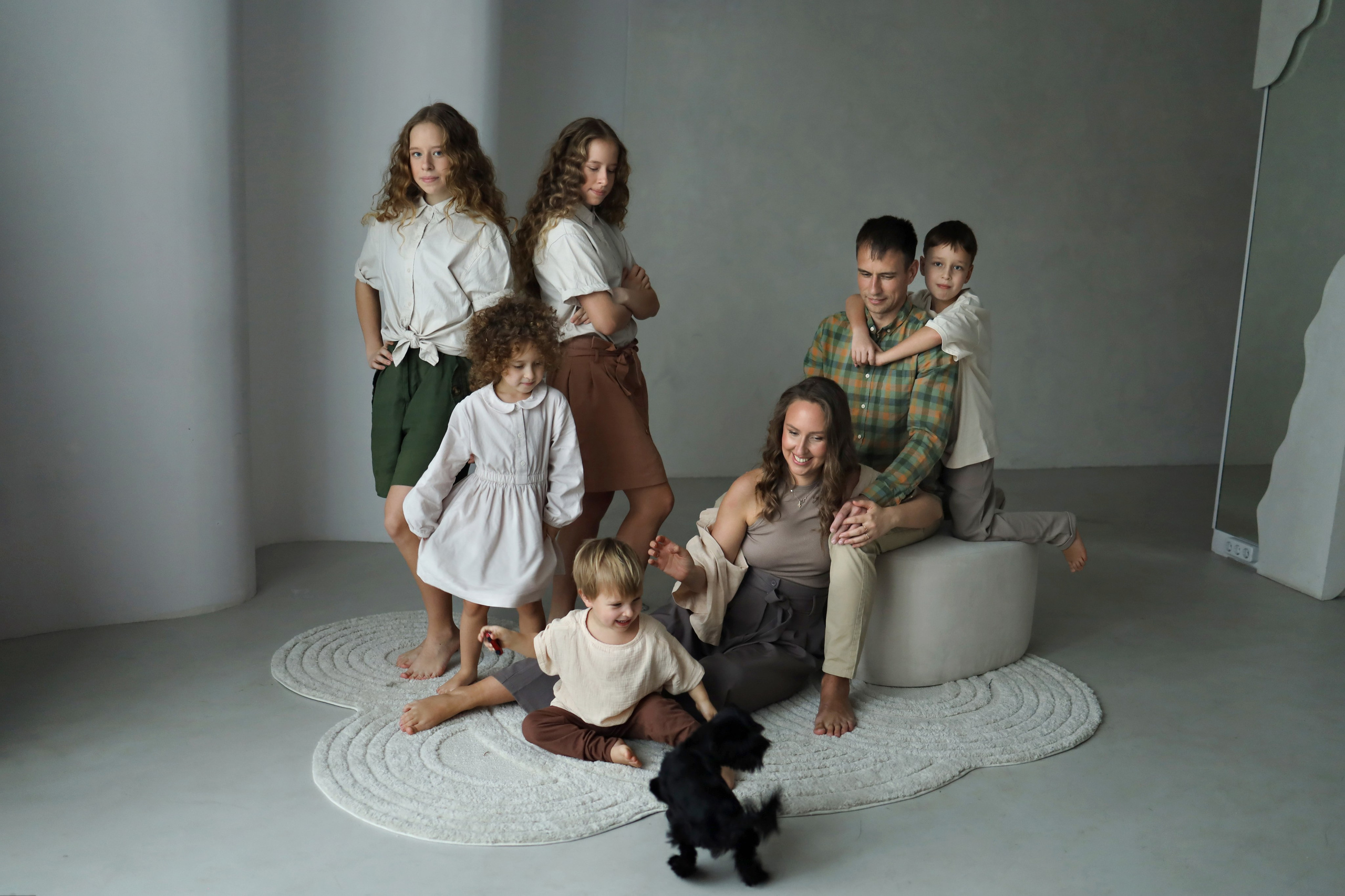 Большая семья (МК Насти Околот). Семейный фотограф в Казани Римма Гатауллина