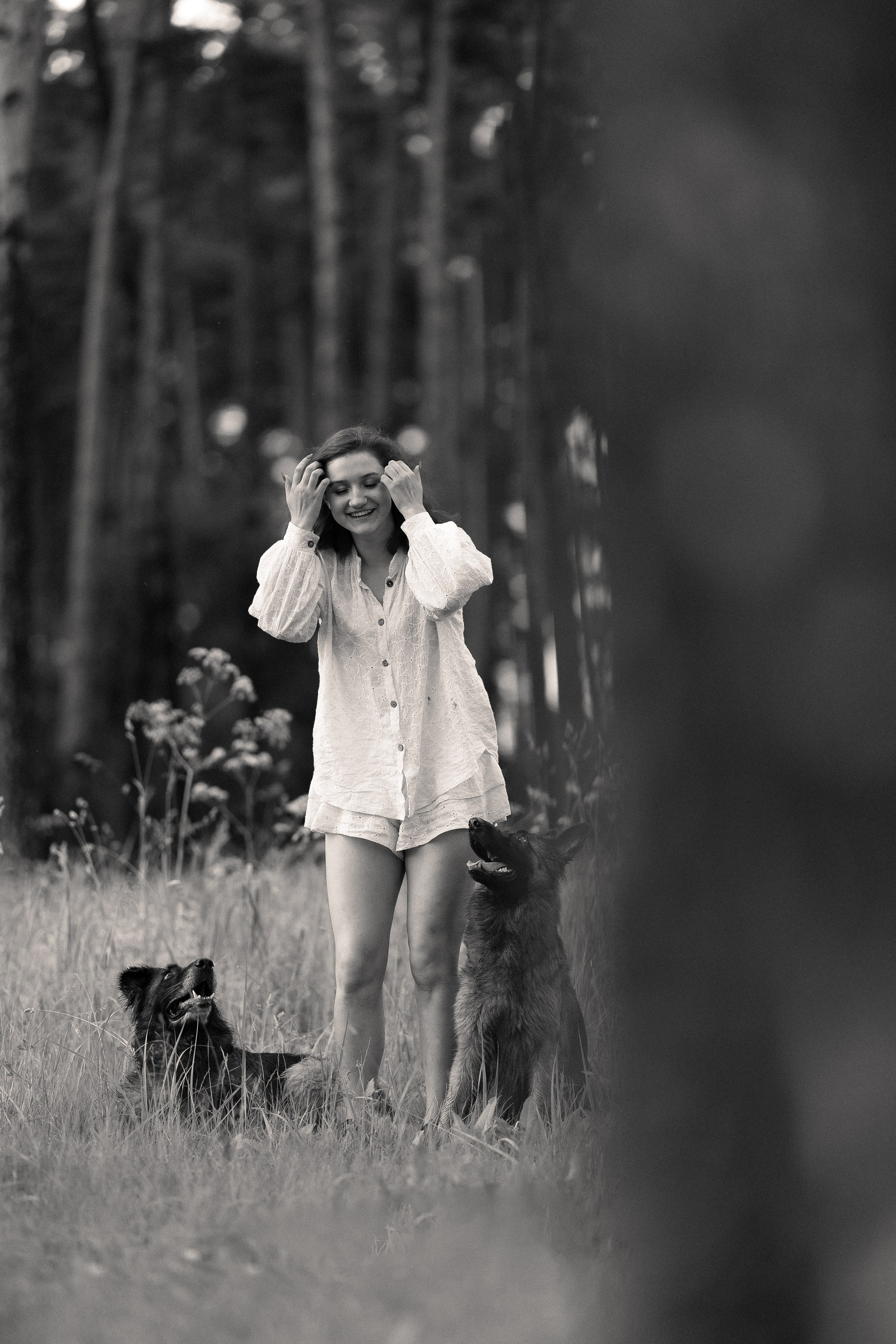 Алена, Фанни и Фрея. Фотограф и видеограф анималист Аганина Дарья