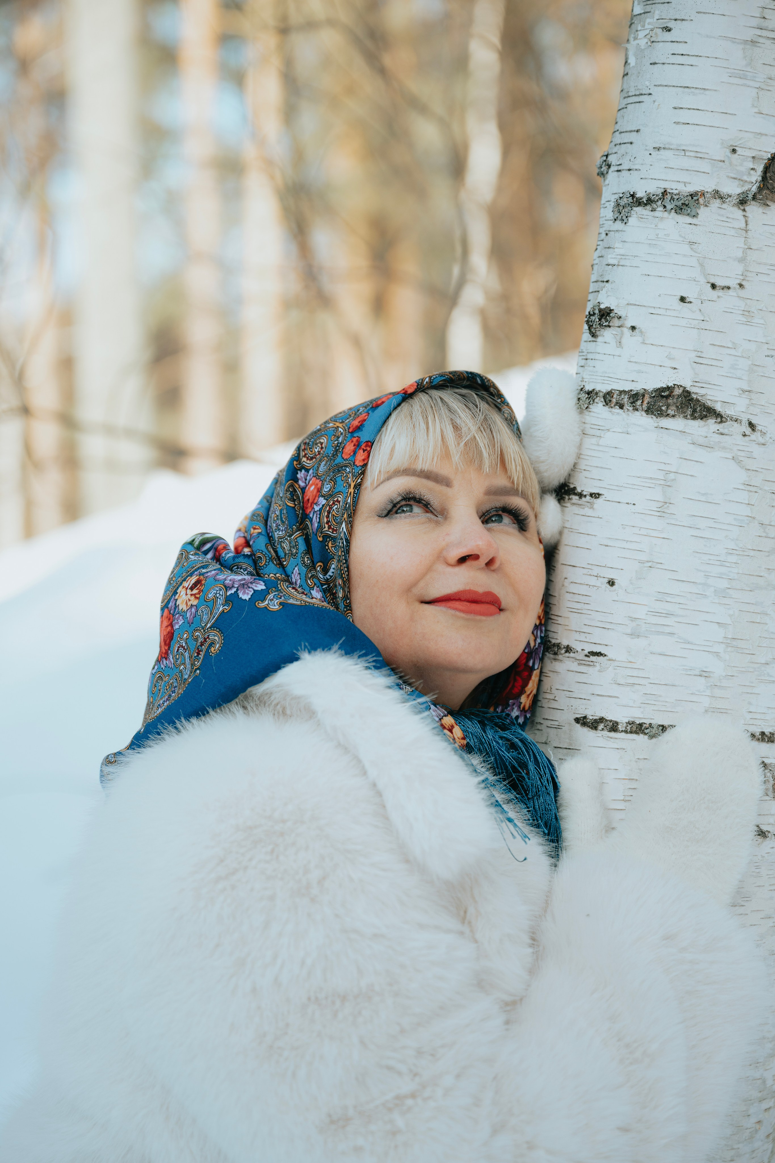 Фотосессия в заснеженном лесу. Элла. Свадебный фотограф в Казани, и Зеленодольске Радик Мухаметов